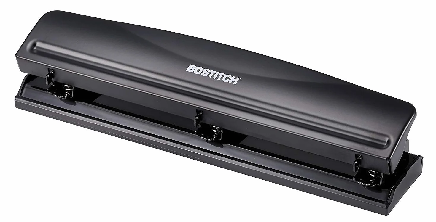 Bostitch 3-dziurkacz 12 arkuszy czarny KT-HP12-BLK