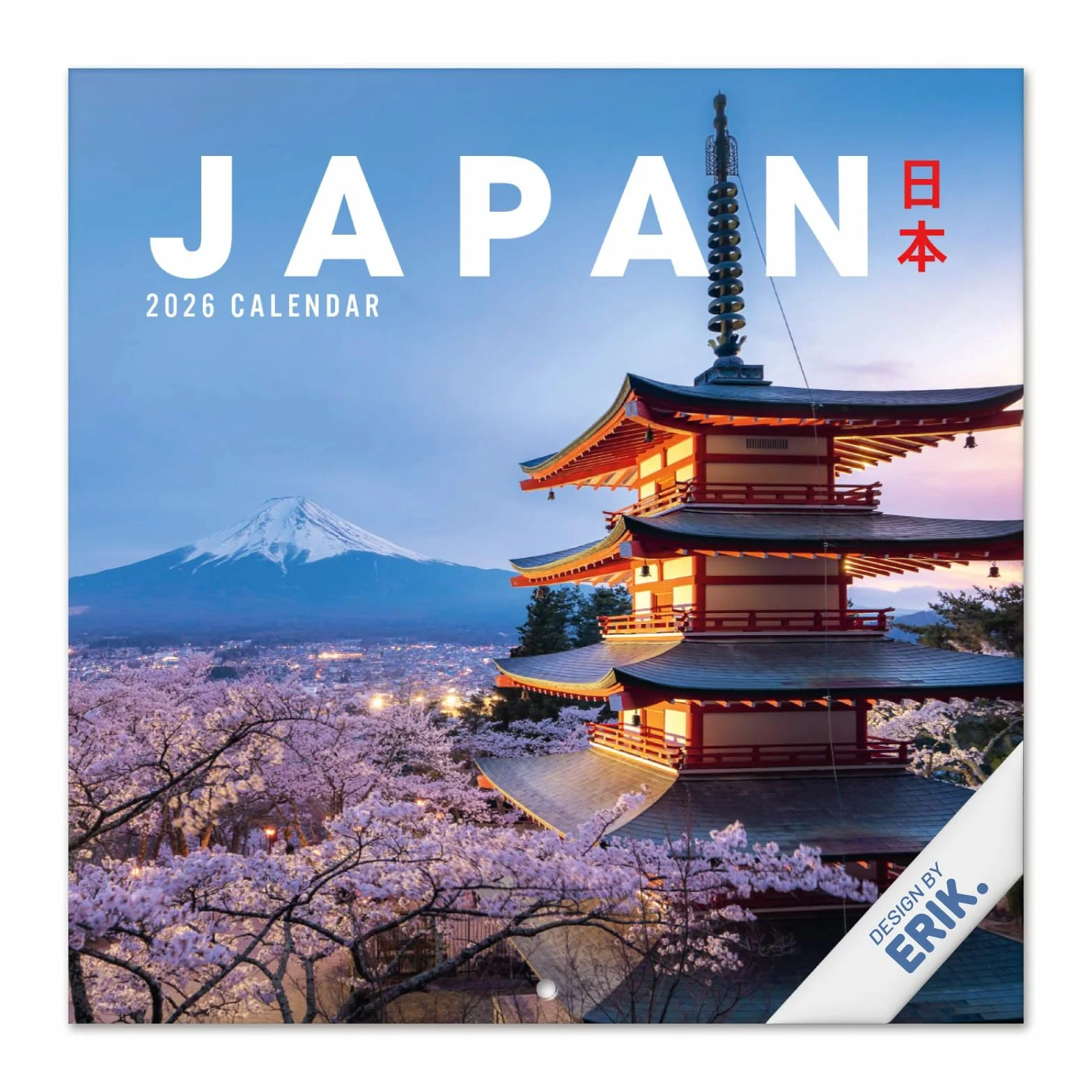 Grupo Erik Wall Calendar 2026 - Japan Calendar 2026 | Square 30 x 30 cm - 12 x 12 inches Wall Planner, Family Planner Month To View | Japanese Gifts For Friends