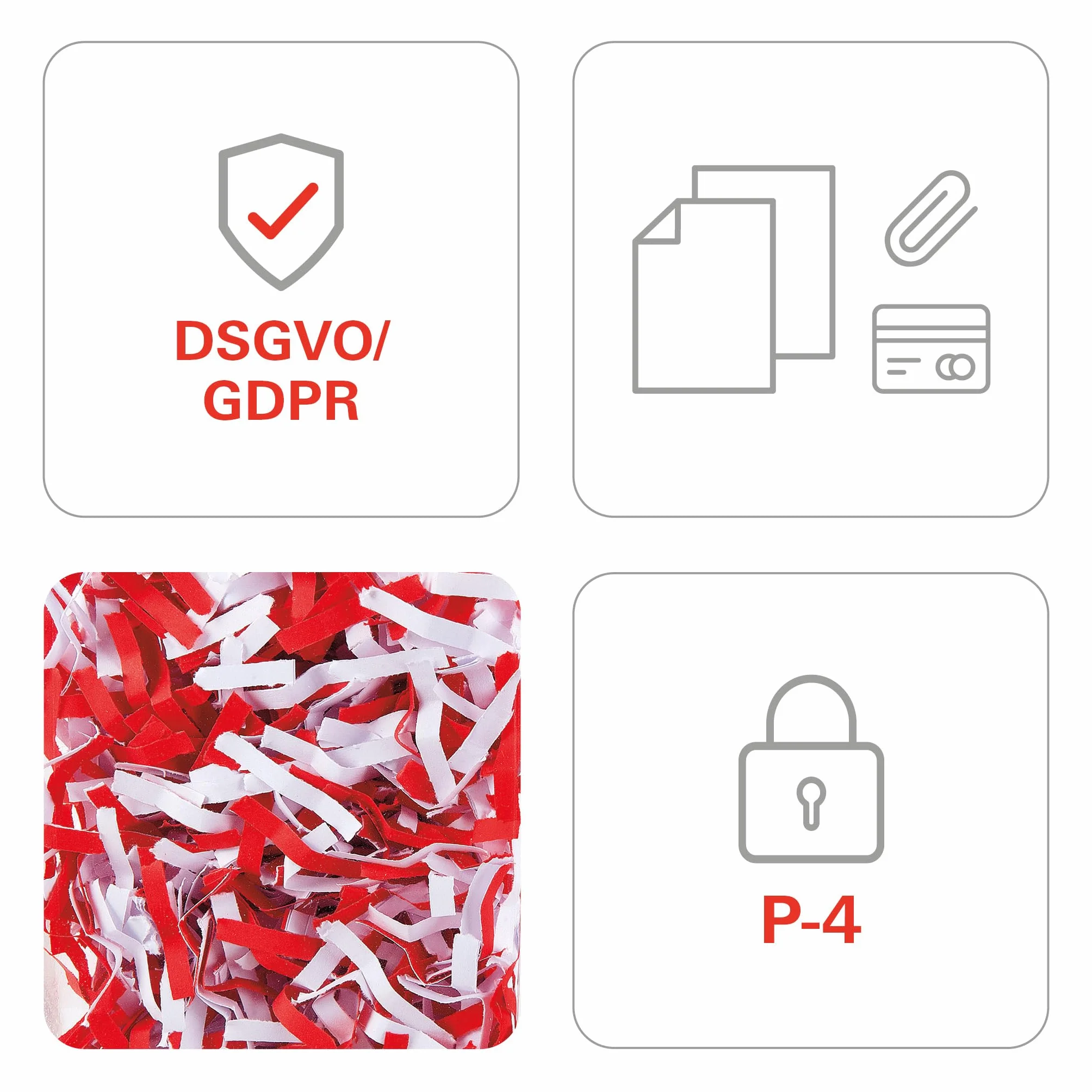 HSM SECURIO C16 niszczarka dokumentów P4, 7 arkuszy cięcia cząstek