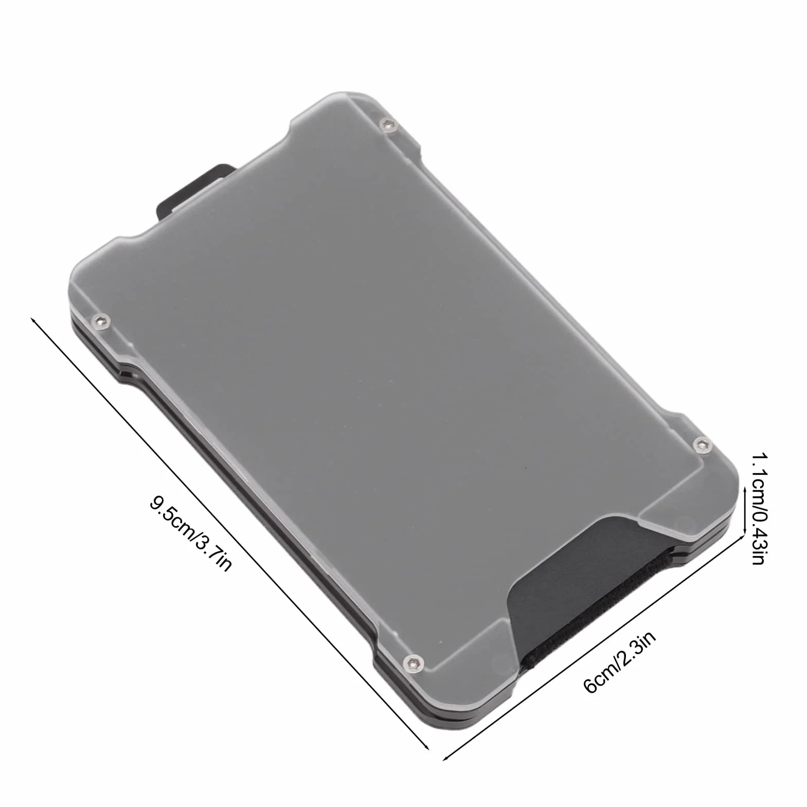 3 Etui na wizytówkę, Etui na wizytówkę ze Stopu Aluminium, Etui na wizytówkę, Etui na Identyfikator o Dużej Wytrzymałości na przywieszkę roboczą, Przywieszka do Zawieszania