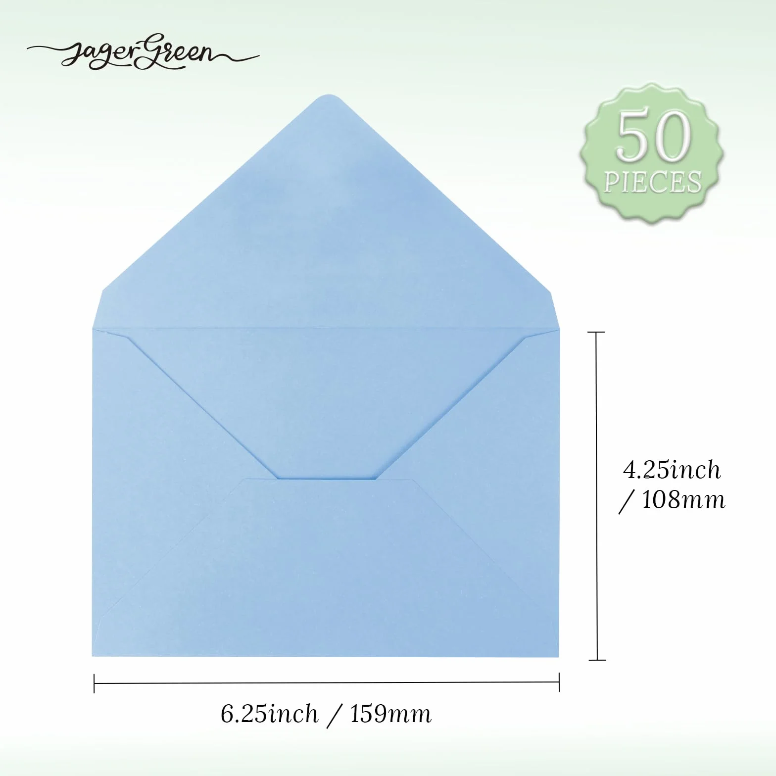 50 sztuk kopert 108 x 159 mm z samozamykającymi, niebieskie koperty A6 w kolorze białym na zaproszenia ślubne, koperta 108 x 159 mm 150 g/m2 na kartki z życzeniami, urodziny, baby shower