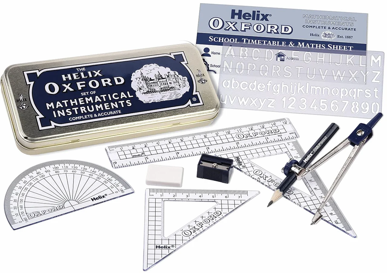 Oxford Helix Complete Back to School zestaw papeterii, niebieski