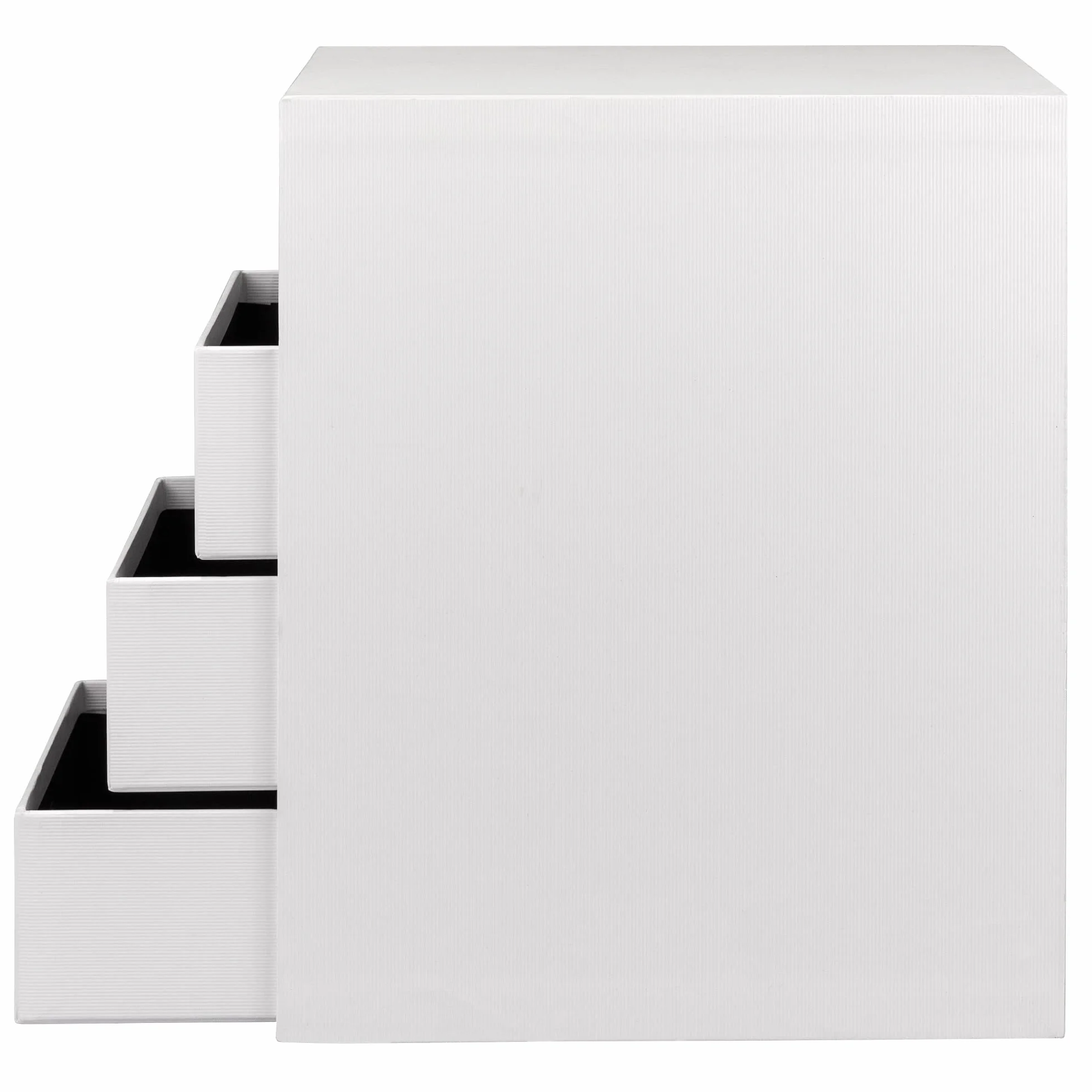 Rössler Papier 1524452094 - S.O.H.O. 4-szufladowe pudełko na DIN A5, z otworem na uchwyt, edycja specjalna biała, 250 x 175 x 320 mm, 1 szt.