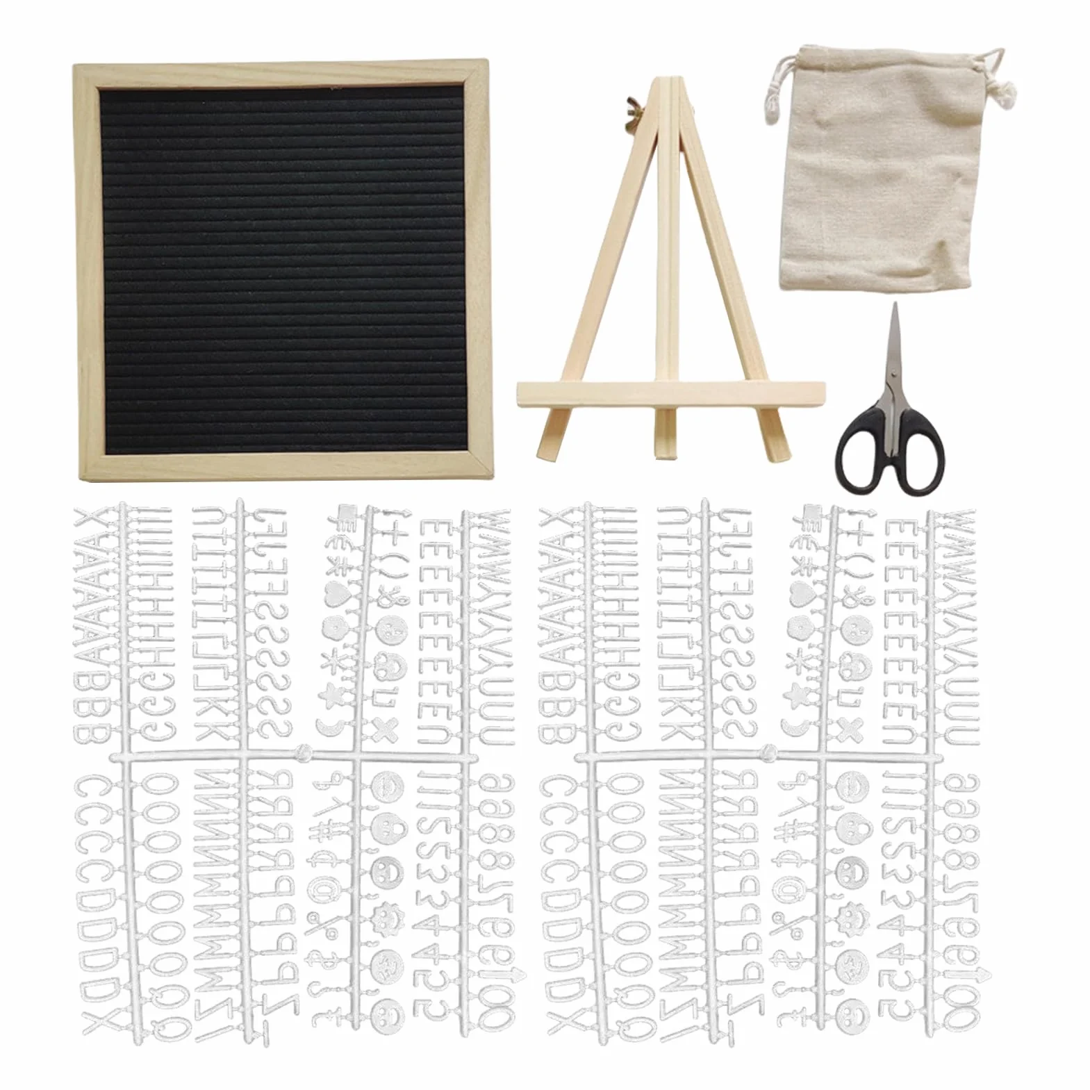 Board With Letters Changeable,Letter Sign Board | Rustic Felt Letterboard, 9.84x9.84inch Billboard with Wooden Frame For Classroom Hospital Restaurant Cafe Wedding Birthday Celebration