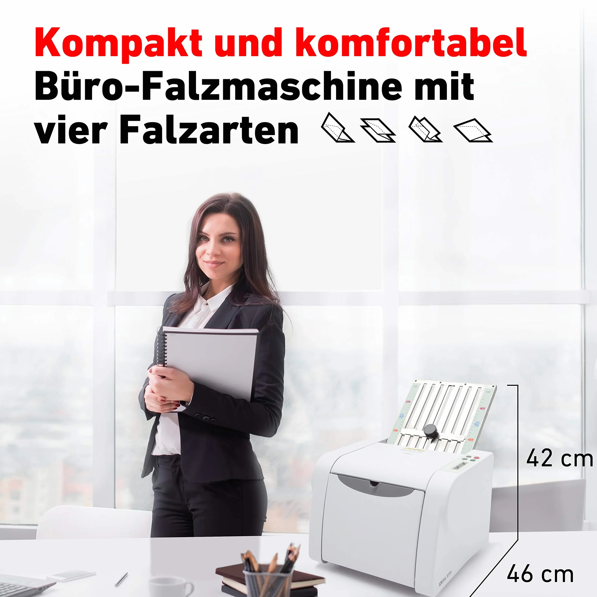 Ideal 83060011 Profesjonalna Maszyna Biurowa do Składania, 115 Arkuszy/Minutę