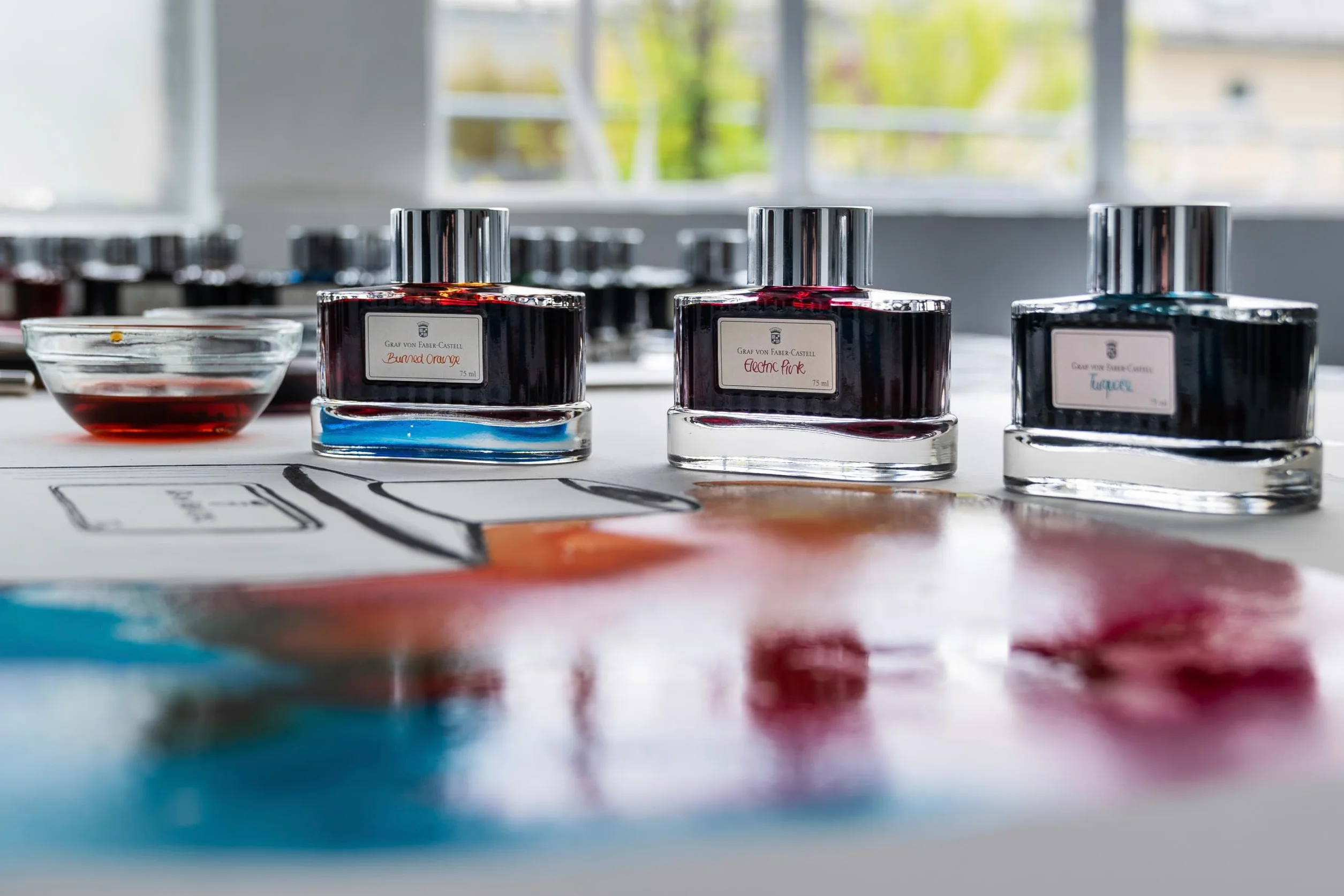 Graf Von Faber-Castell Atrament Niebieski 75 ml