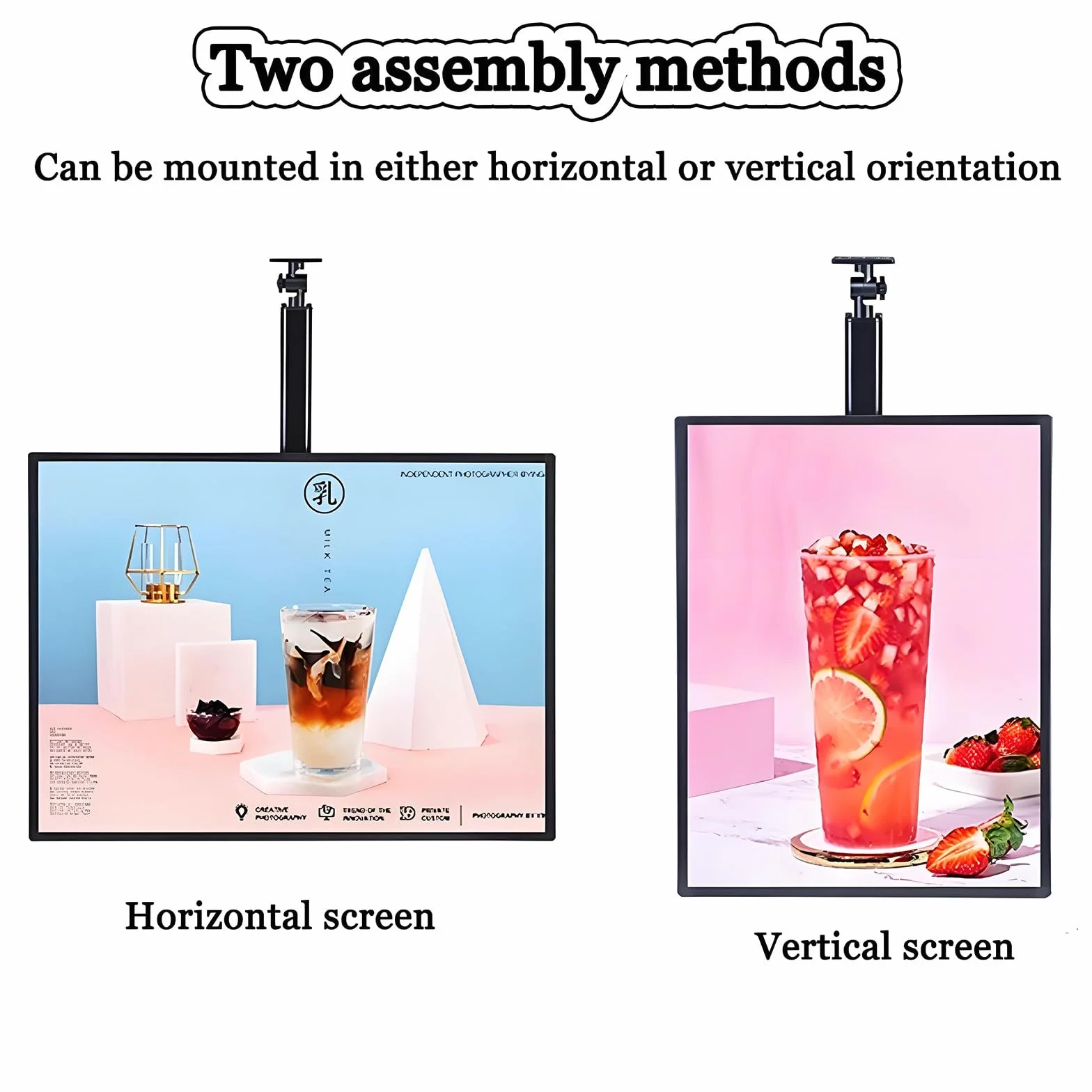 Slim Snap Frame LED Light Box, Podświetlany Wyświetlacz Plakatu LED, Teleskopowa Rama Wyświetlacza Menu LED Podświetlana Do Restauracji, Billboard Montowany Na ścianie,Vertical-60 * 80cm