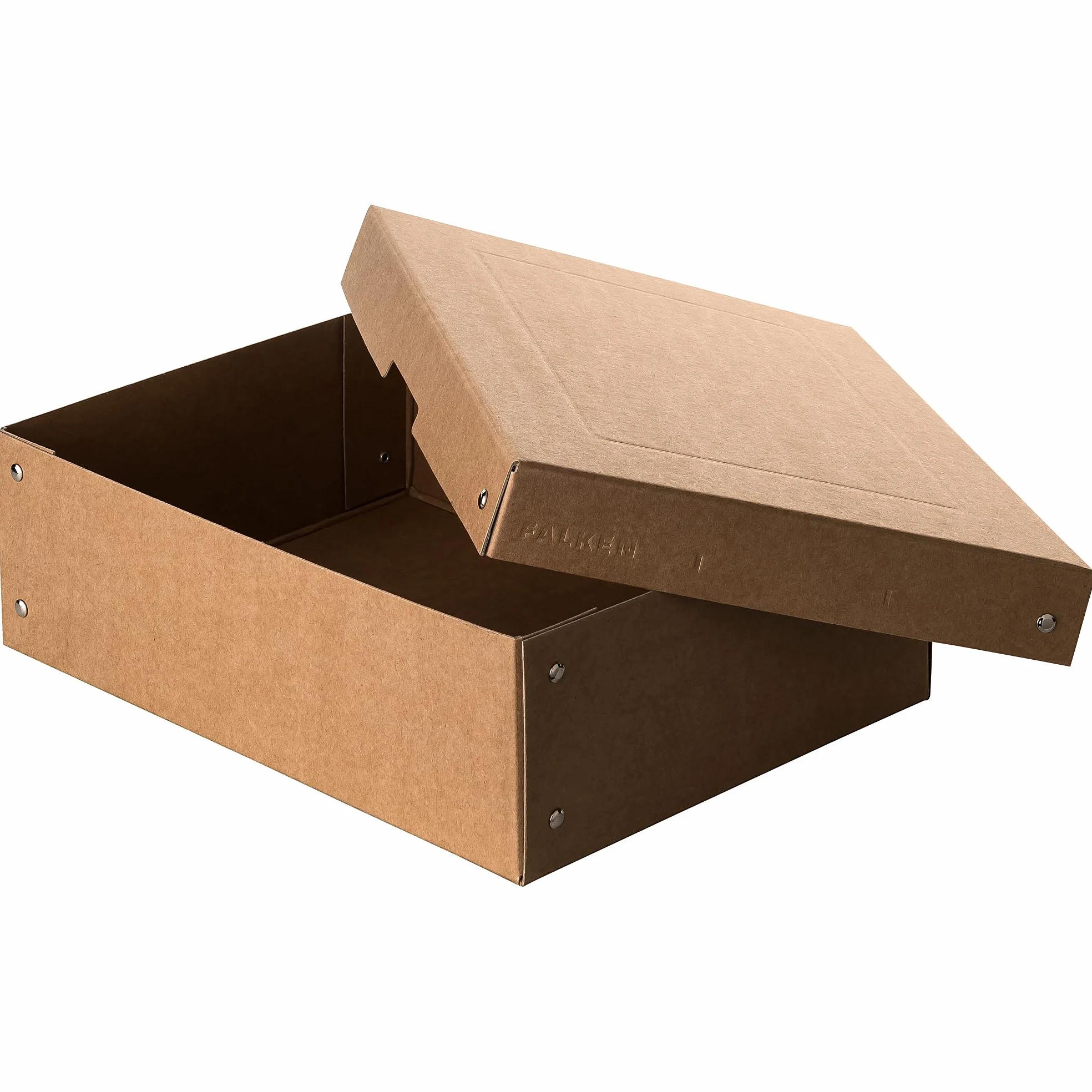 Oryginalny Falken PureBox Nature. Made in Germany. 100 mm wysokości DIN A4. Pudełko do przechowywania z pokrywką ze stabilnego kartonu wegańskie pudełko na prezent pudełko transportowe pudełko