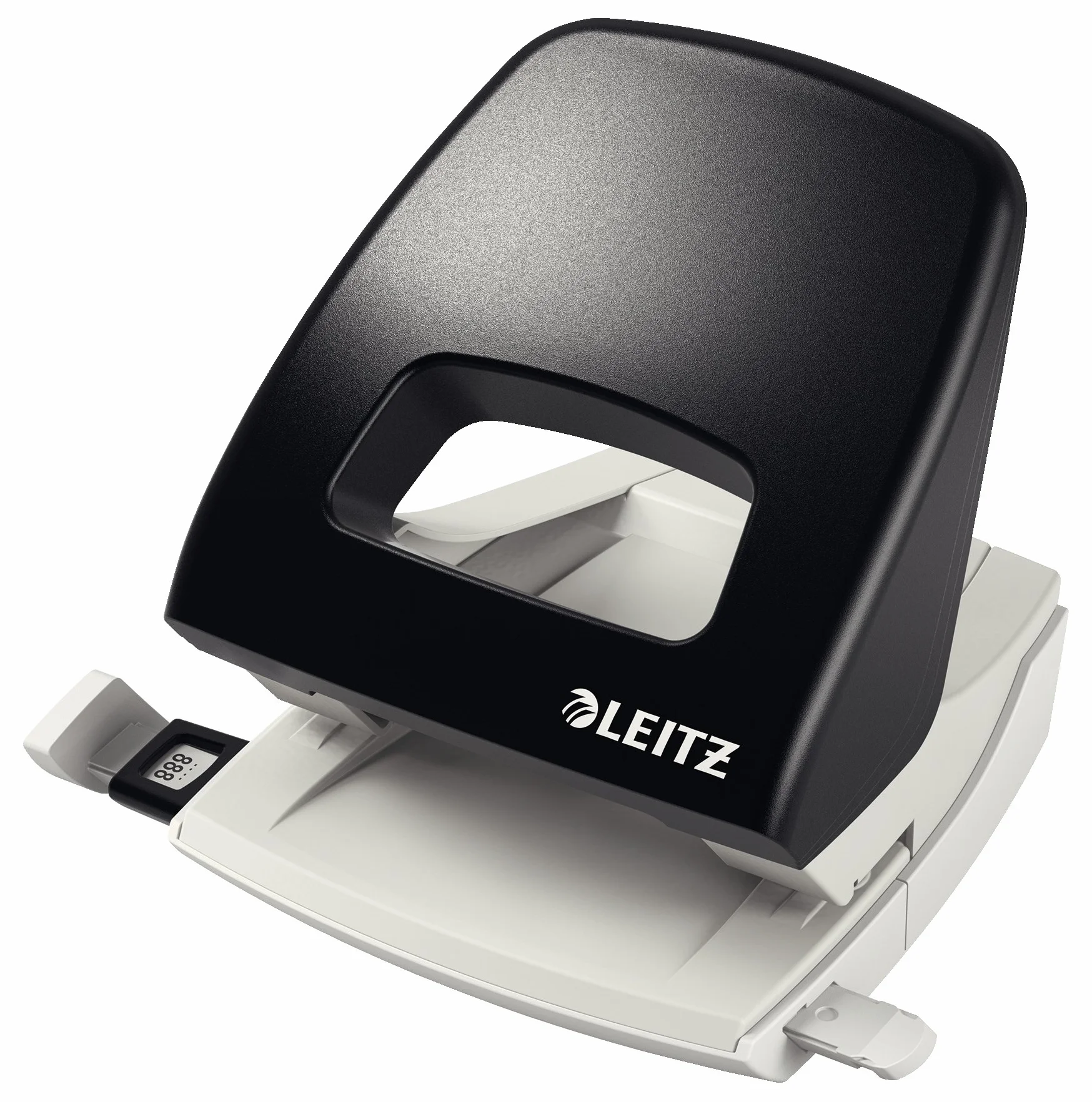 Leitz Zszywacz biurowy z metalu, na 30 arkuszy, ergonomiczny kształt, w zestawie zszywki, czarny, seria NeXXT, 55006095