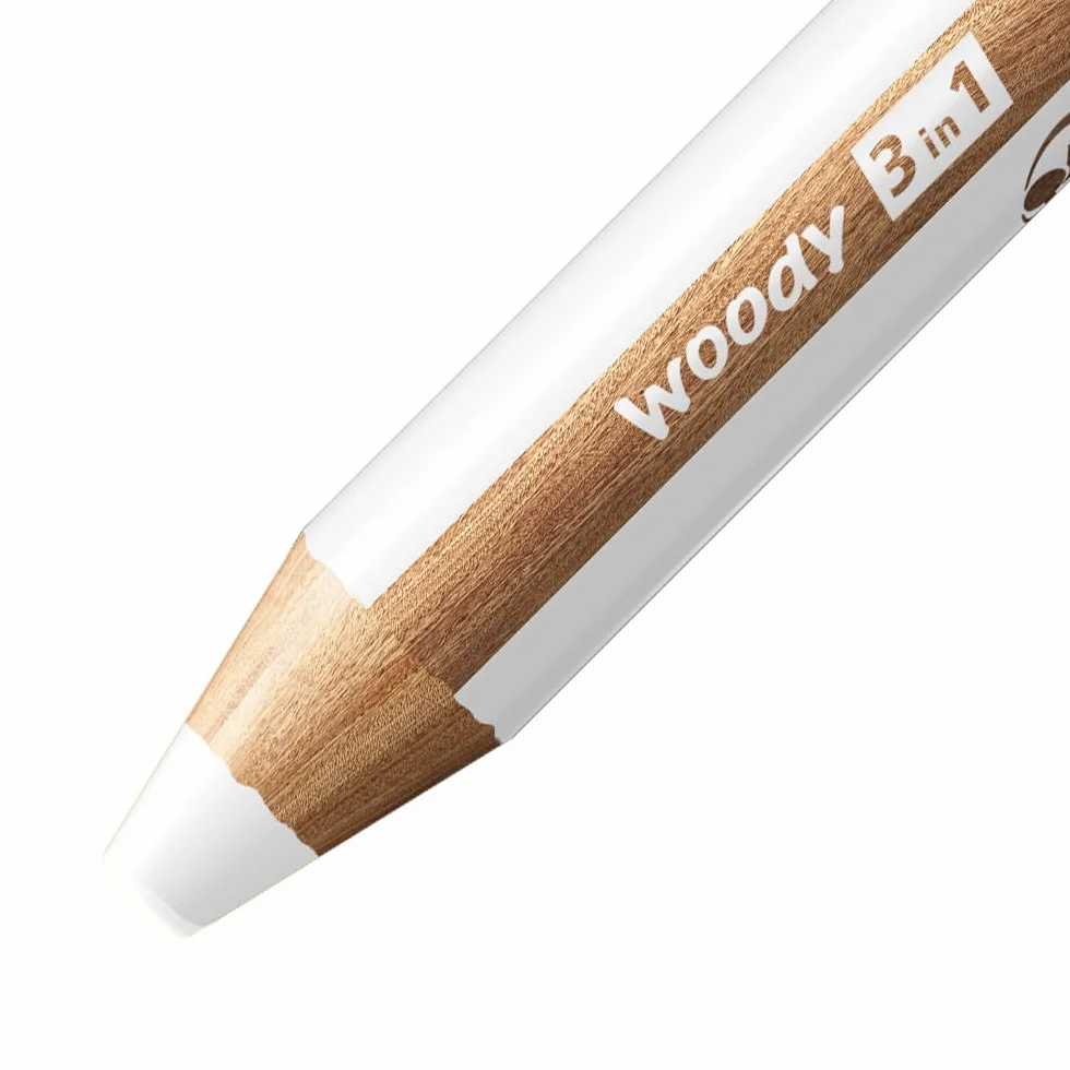 STABILO Woody 3-in-1 Wielozadaniowa kredka Biały 5 szt.