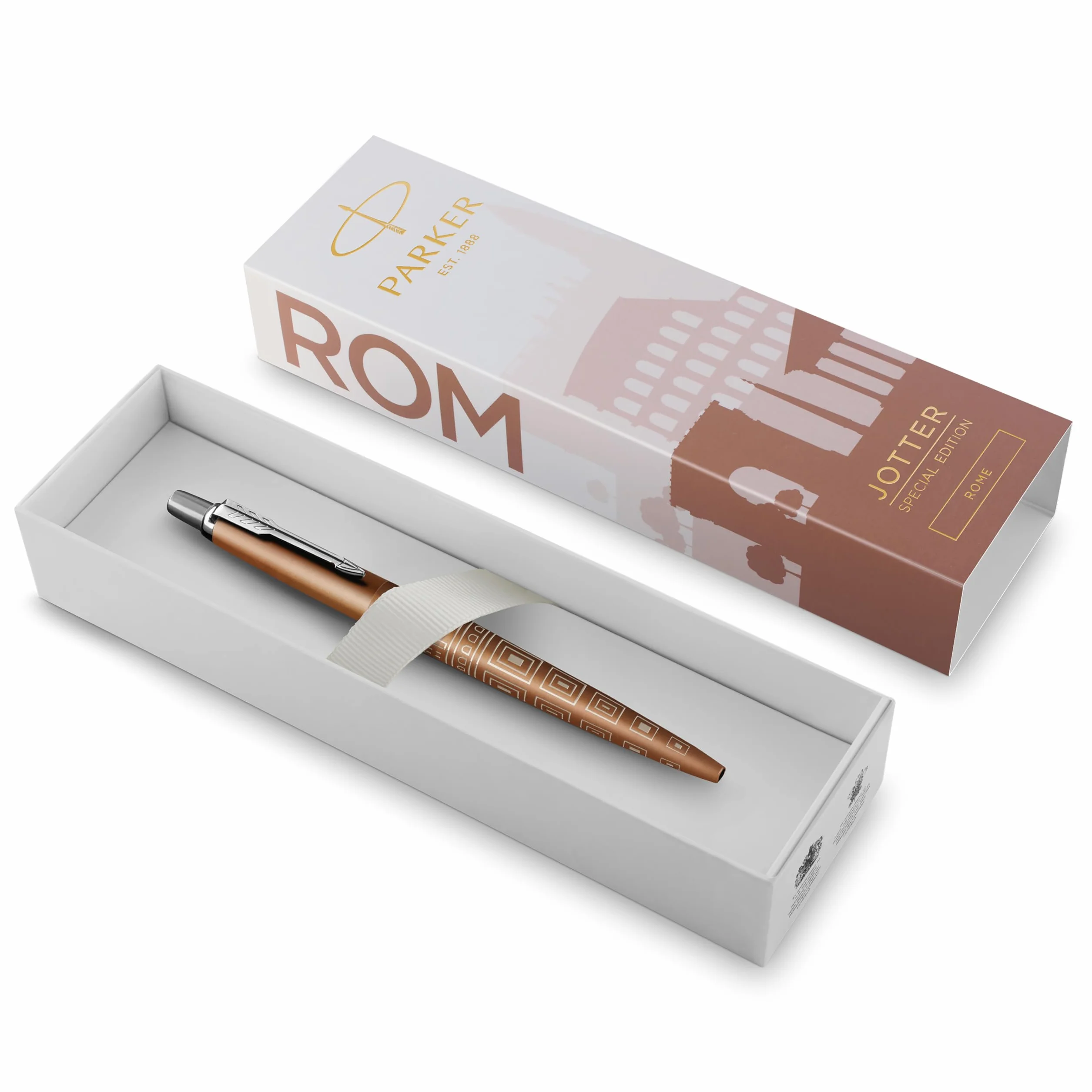 Długopis Parker Jotter | Edycja specjalna | Rome Bronze CT | Niebieski tusz | Opakowanie prezentowe