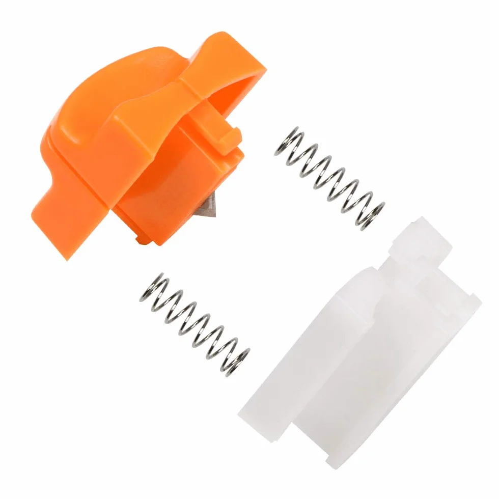 flintronic 8pcs zapasowe ostrza do cięcia papieru z automatyczną konstrukcją bezpieczeństwa do przycinania papieru A4, Pomarańczowy