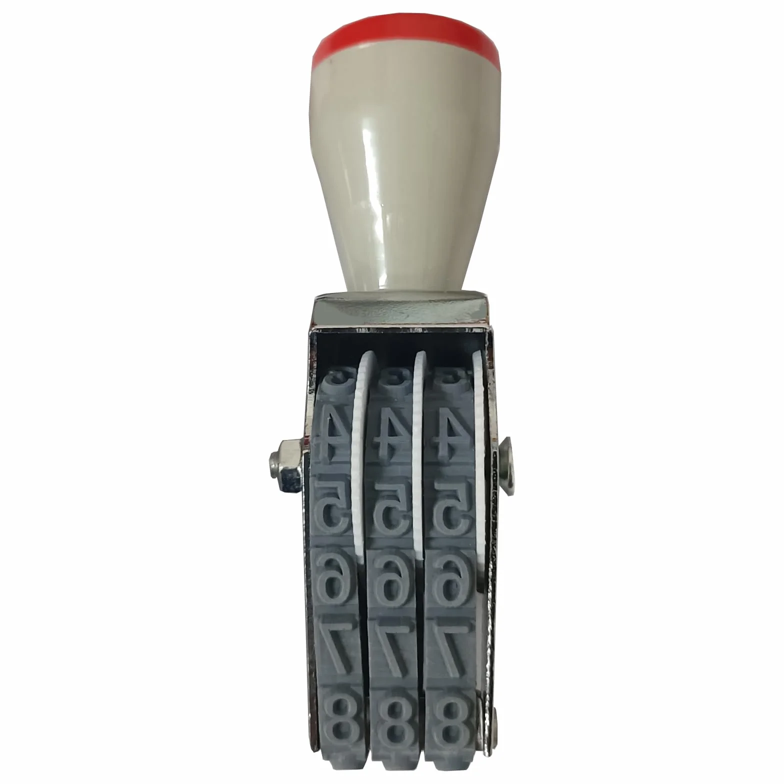 ZENG Regulowany 3-cyfrowy ręczny znaczek z cyfrą 0-9 i symbolami narzędzie do numeracji biurowej metalu/gumy nadruk 18 x 7 mm