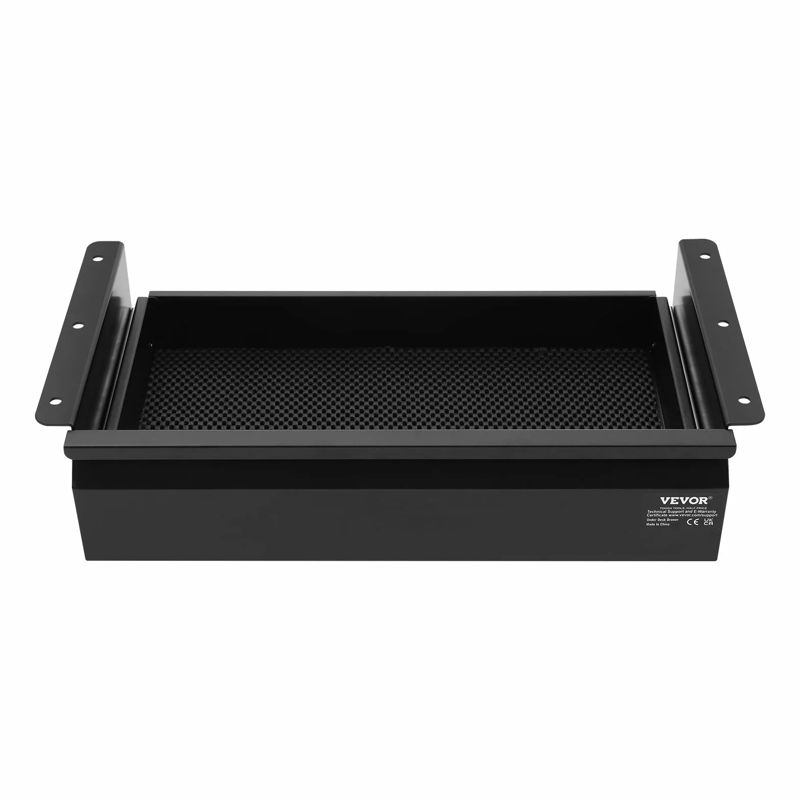 VEVOR Wysuwana szuflada pod biurkiem o szerokości 40 cm, montowany pod biurkiem, ukryty organizer do przechowywania, pod stołem, szuflada na ołówki do biura, domu, do siedzenia, stacji roboczej, 43 x