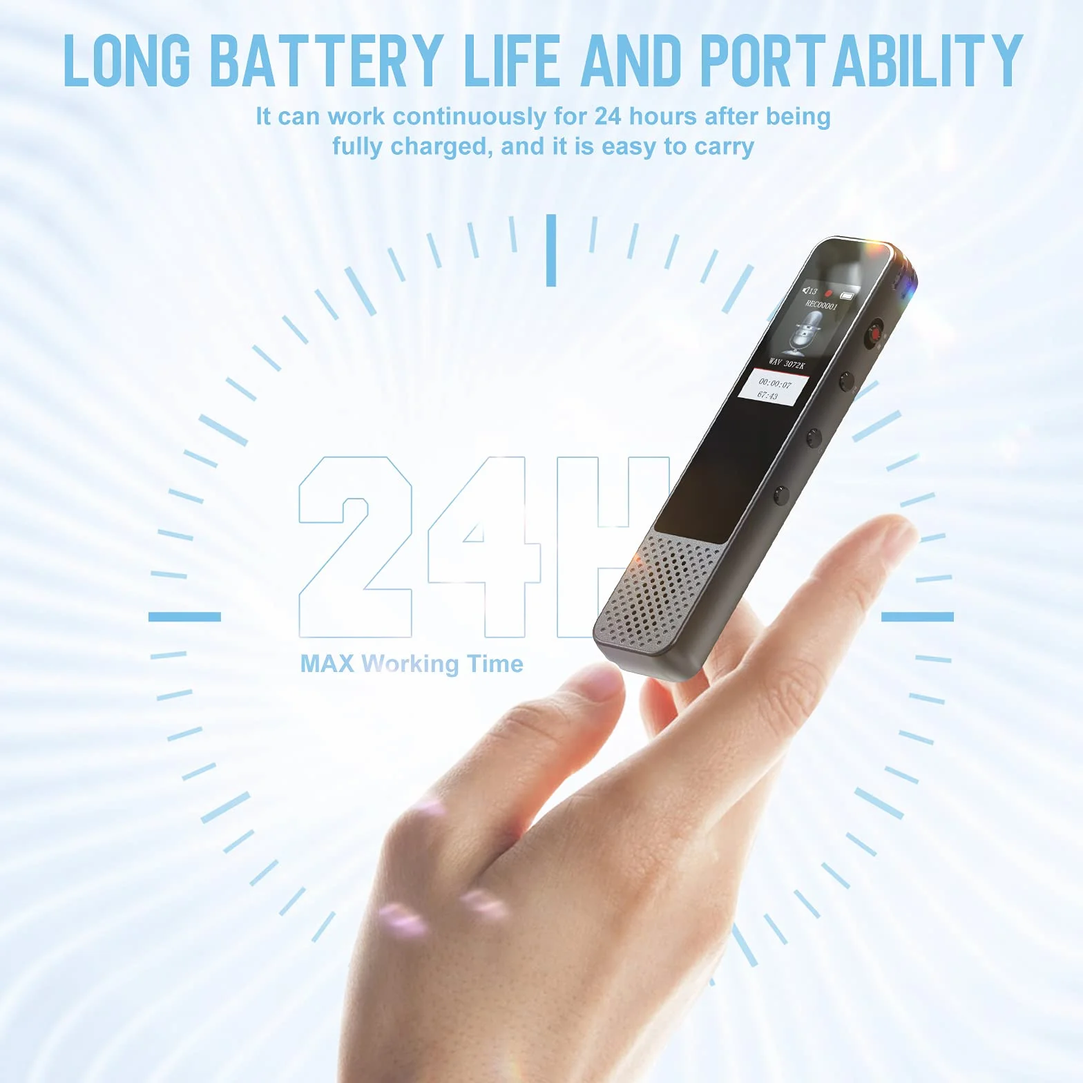 Dyktafon cyfrowy 128 GB