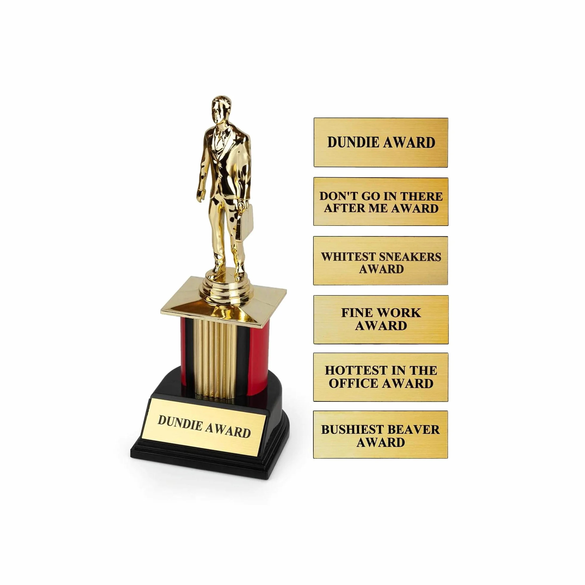 Surreal Entertainment Replika nagrody The Office Dundie z 6 wymiennymi płytkami | 20 cm wysokości