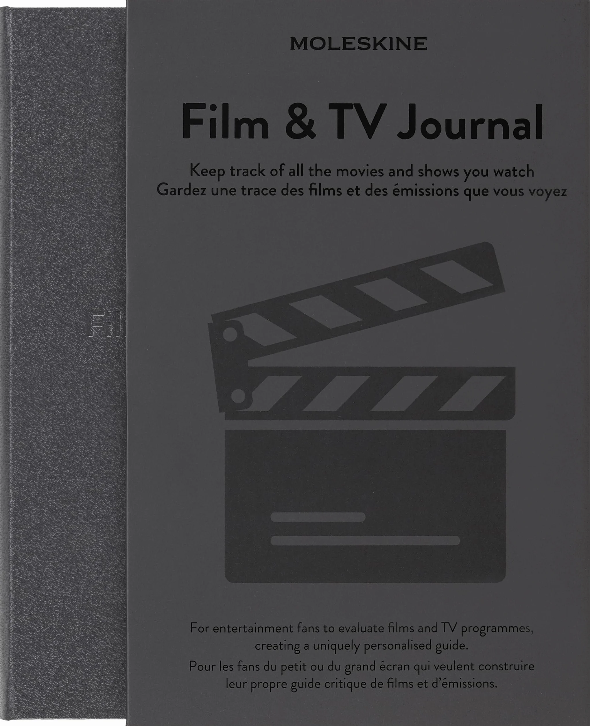 Moleskine Passion Journal - Film & TV, Large/A5, Fester Einband, Dunkelgrau