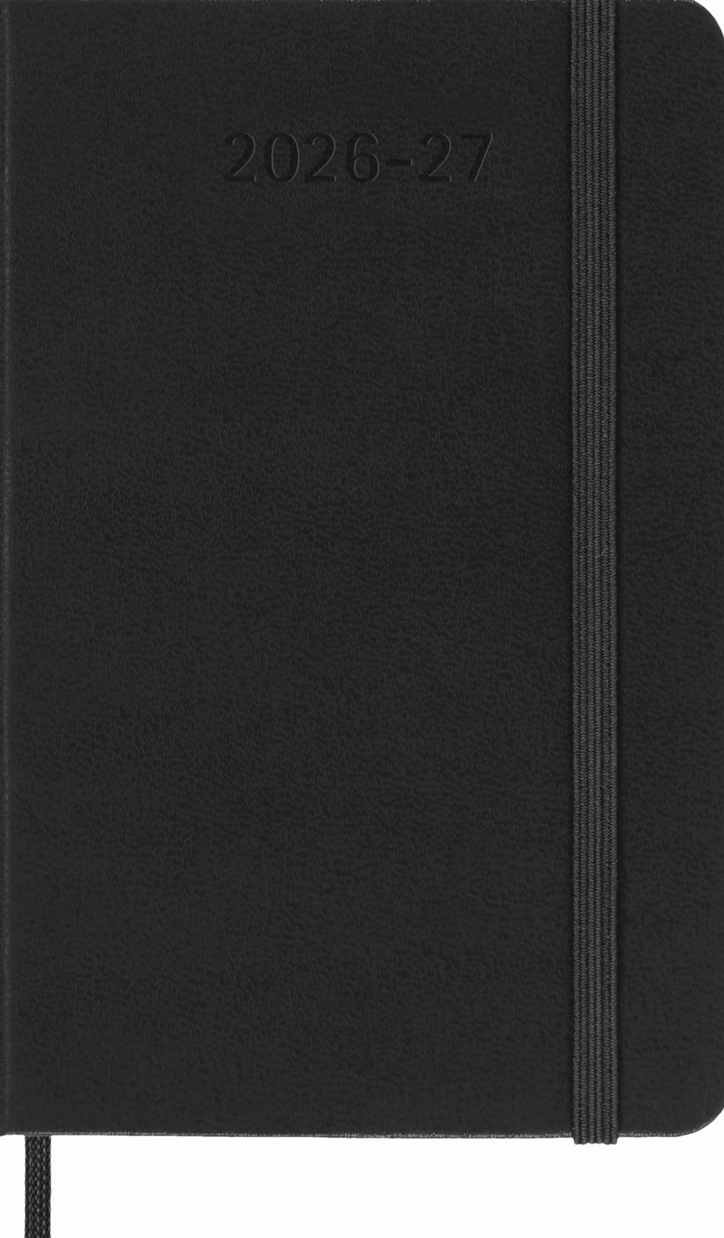 Moleskine Kalendarz tygodniowy 2026-2027 – 18-miesięczny planer poziomy z twardą okładką i zamknięciem na gumkę, kolor czarny, format kieszonkowy 9 x 14 cm