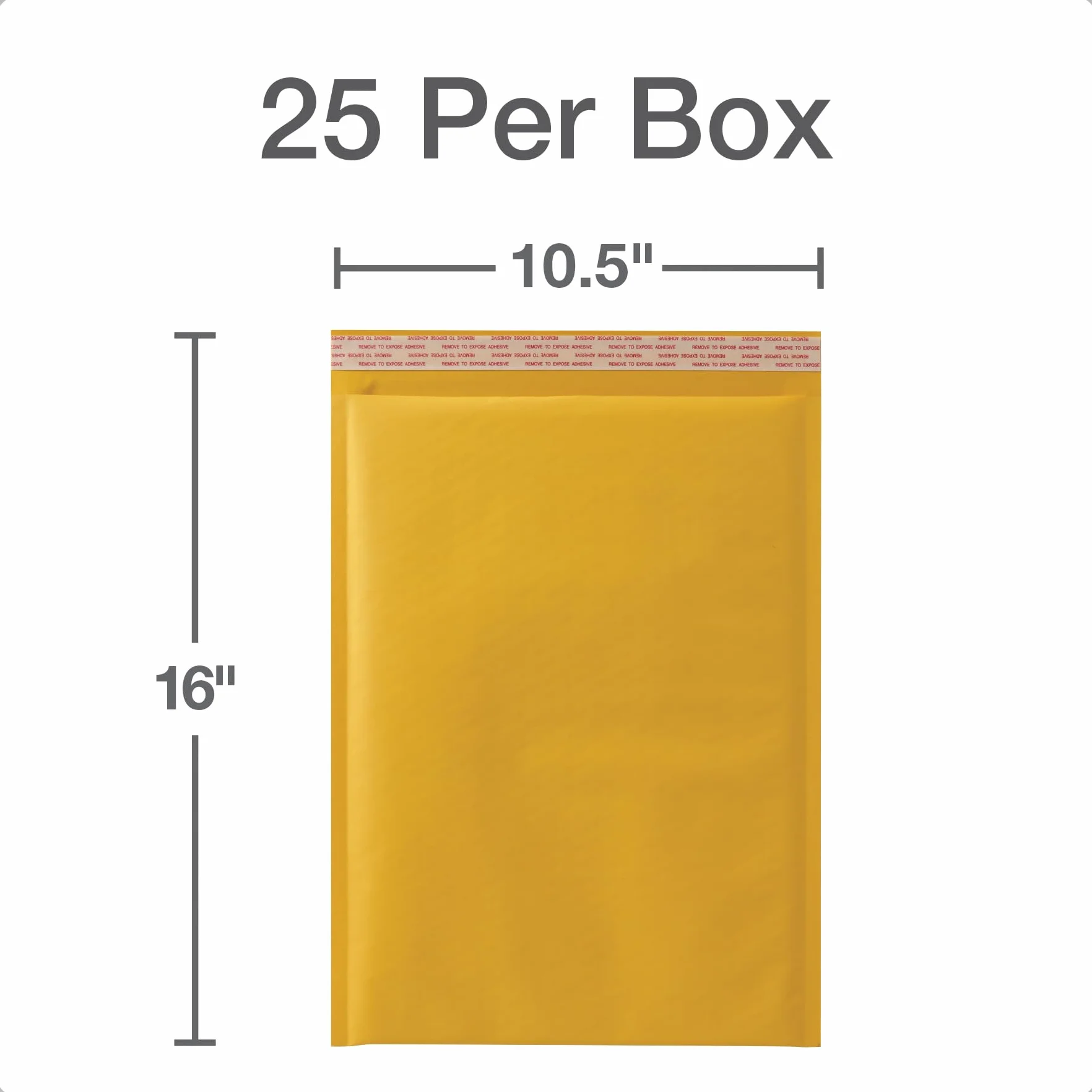 Quality Park Duże koperty bąbelkowe, 10,5 x 15 kopert wysyłkowych, trwałe brązowe koperty wyściełane Kraft, zapięcie na pasek Redi, 25 / pudełko (QUA85763)