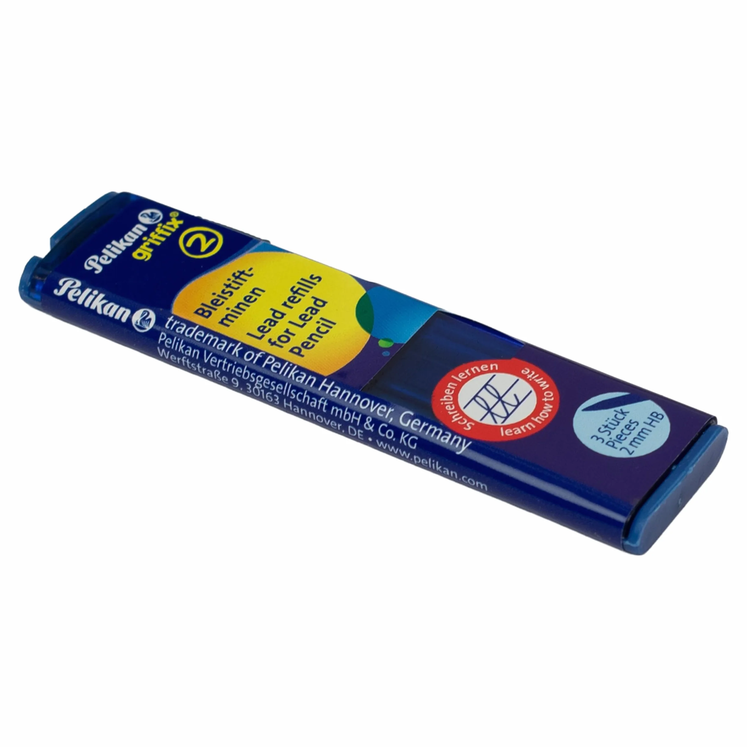 Pelikan Griffix wkłady do ołówków, HB, szerokość: 2 mm, 1 opakowanie z 3 wkładami