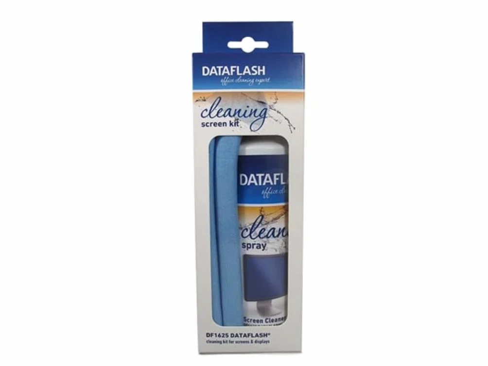 DATAFLASH - DF1625 spray i ściereczka z mikrofibry do ekranów 250 ml 178227