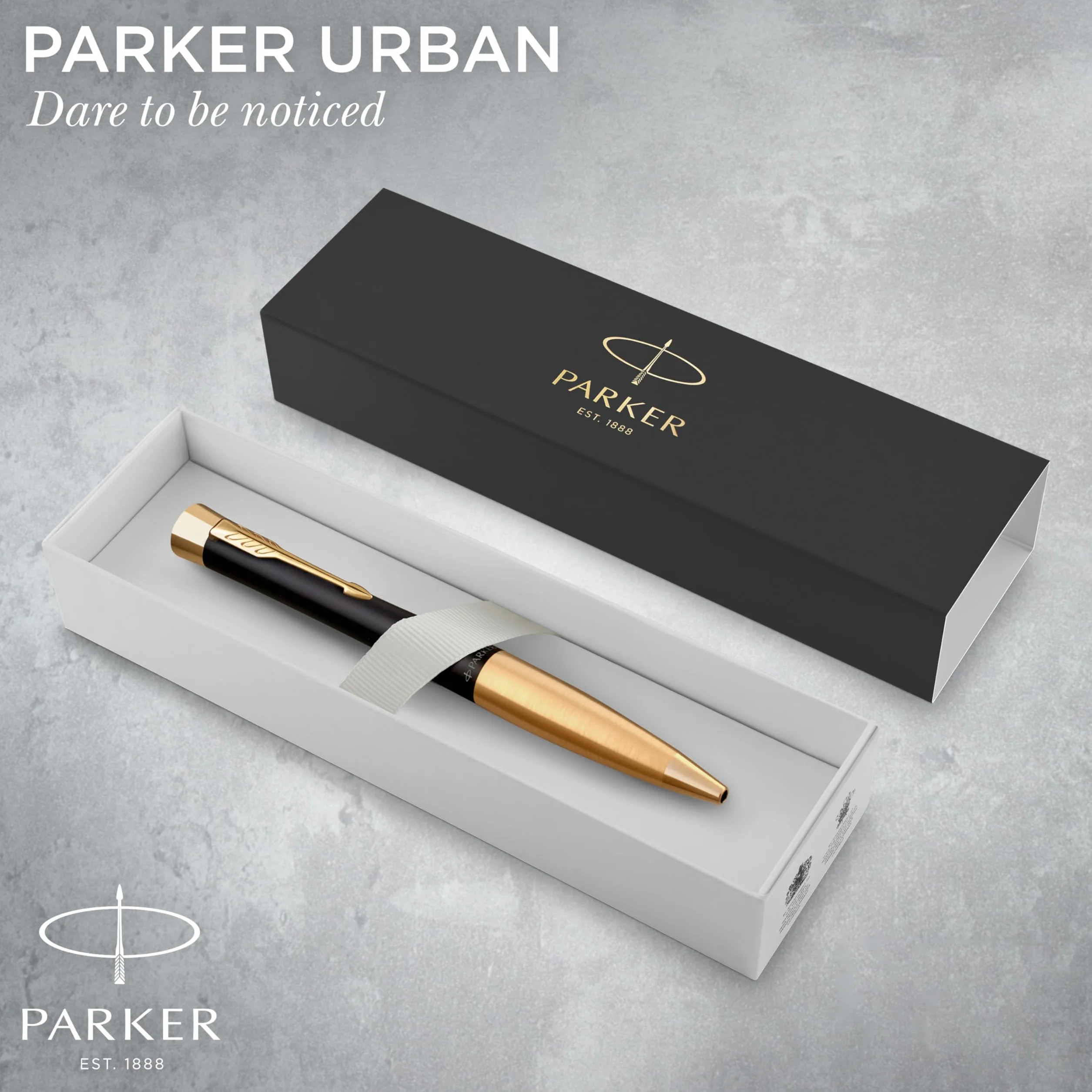 Parker Urban Twist 2143640 Długopis, Czarny/Złoty, 136 cm