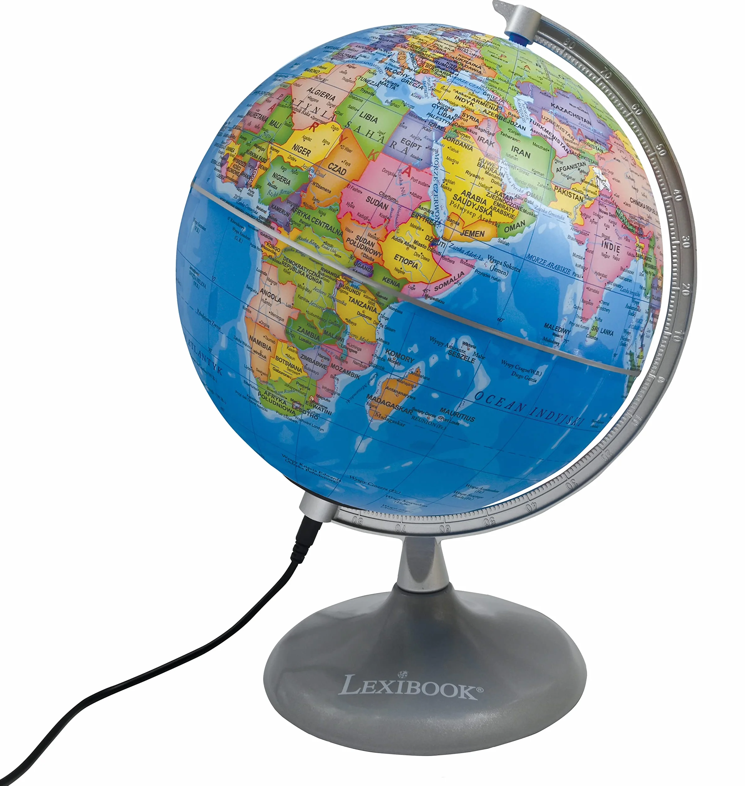 Lexibook, Podświetlany Globus-Planetarium, Stem, 2-W-1: Globus za Dnia, Planetarium w Nocy, NLJ185PL
