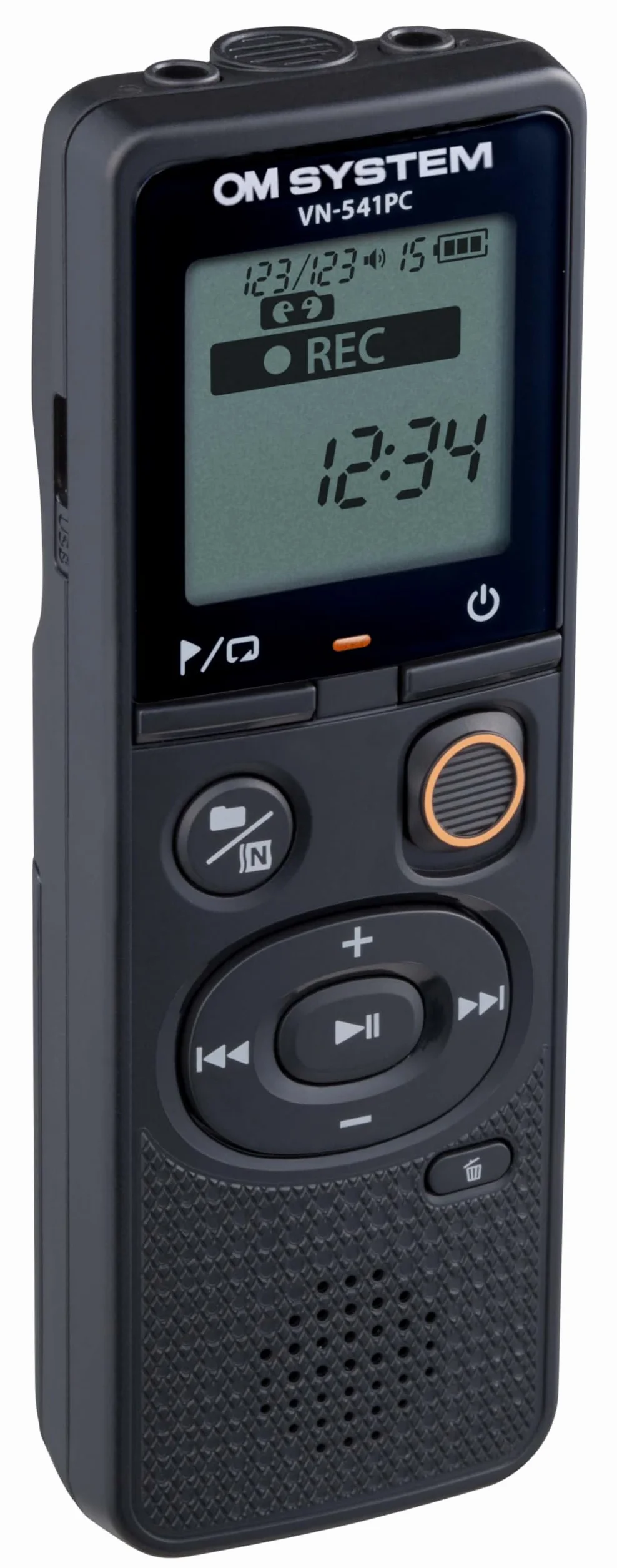 OM SYSTEM VN-541 PC Następca Olympus VN-541 PC Cyfrowy dyktafon z mikrofonem dookólnym, nagrywanie jednym przyciskiem, redukcja szumów i 4 GB pamięci