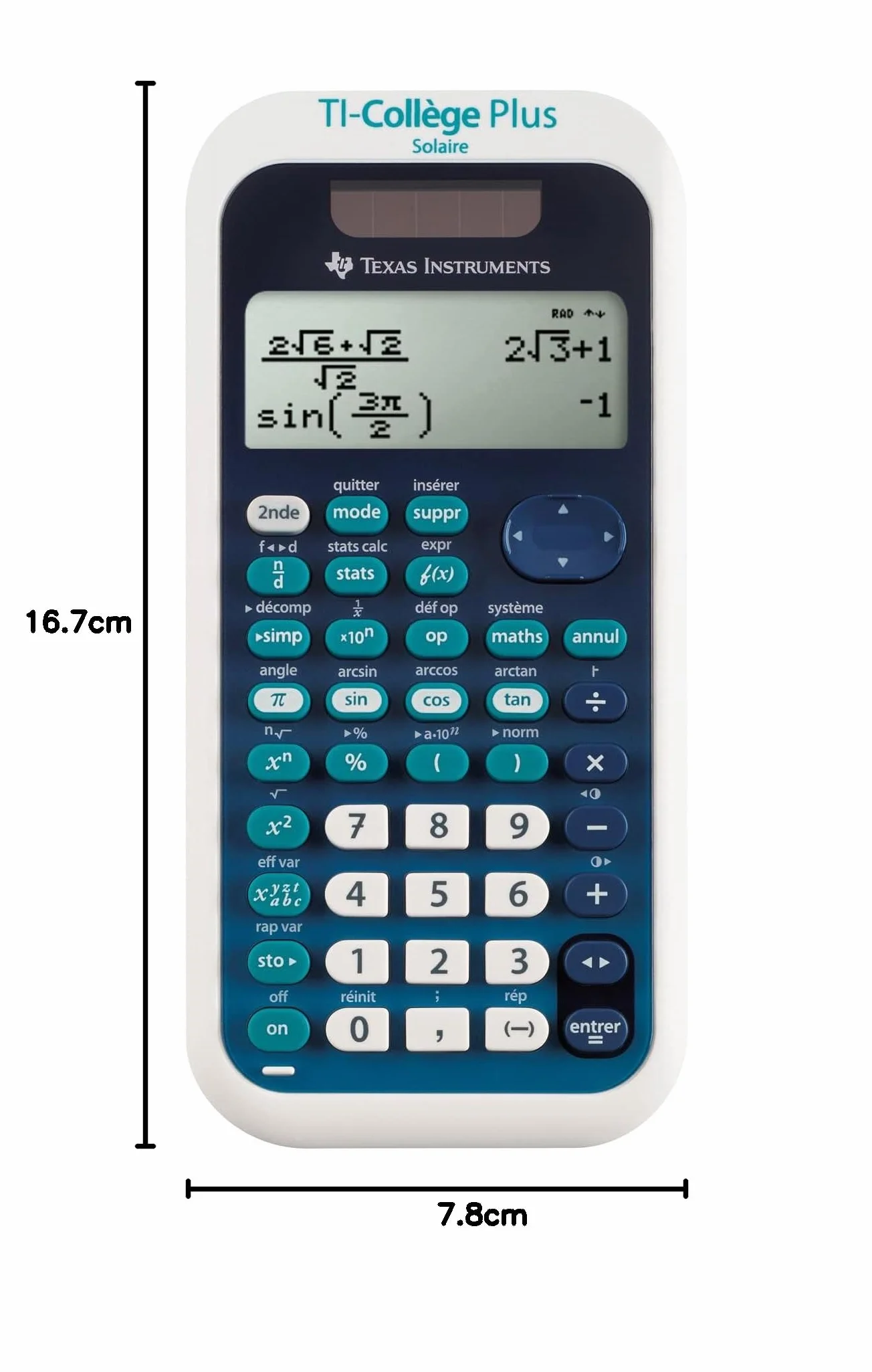Texas Instruments TI College PLUS Solaire kalkulator