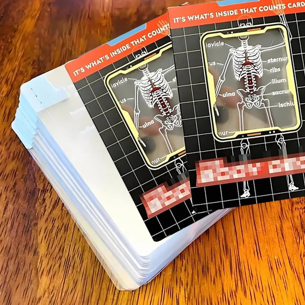 The Body Deck-Discover The Cuda Body Deck Funny Anatomy Playing Cards, 3D obraz ludzkiego ciała, pokład z półprzezłami