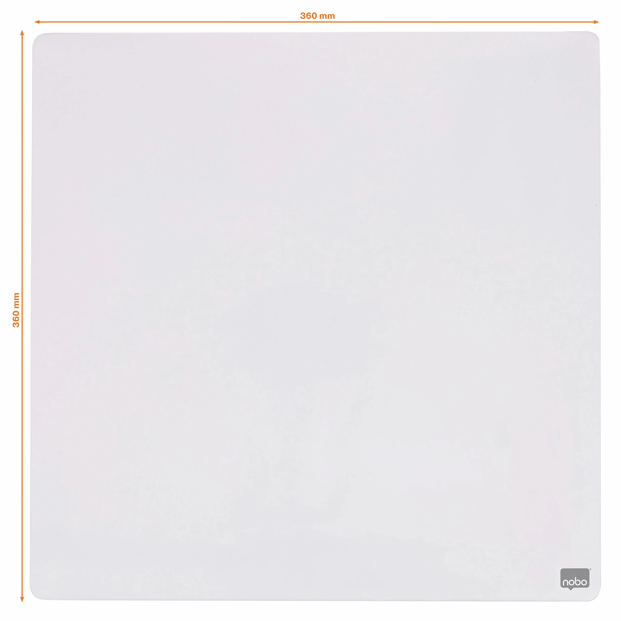 Nobo Mała Suchościeralna Tablica Magnetyczna Bezramkowa Montaż Ścienny 360 × 360 mm Biała