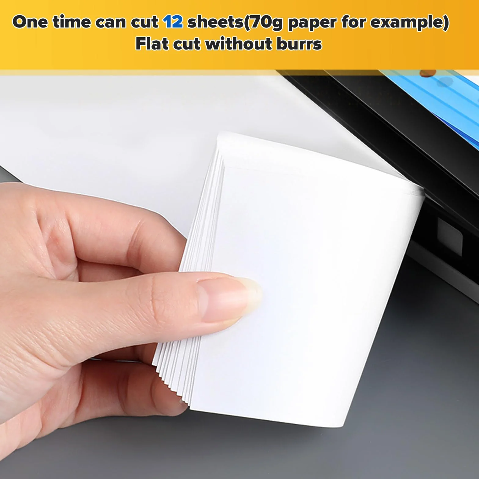 Maszyna do cięcia papieru (A4/B5/A5/B6/B7, z 5 segregatorami), przecinarka do papieru A4, przecinarka dźwigniowa, Paper Cutter, do cienkich blach, skóry, zdjęć