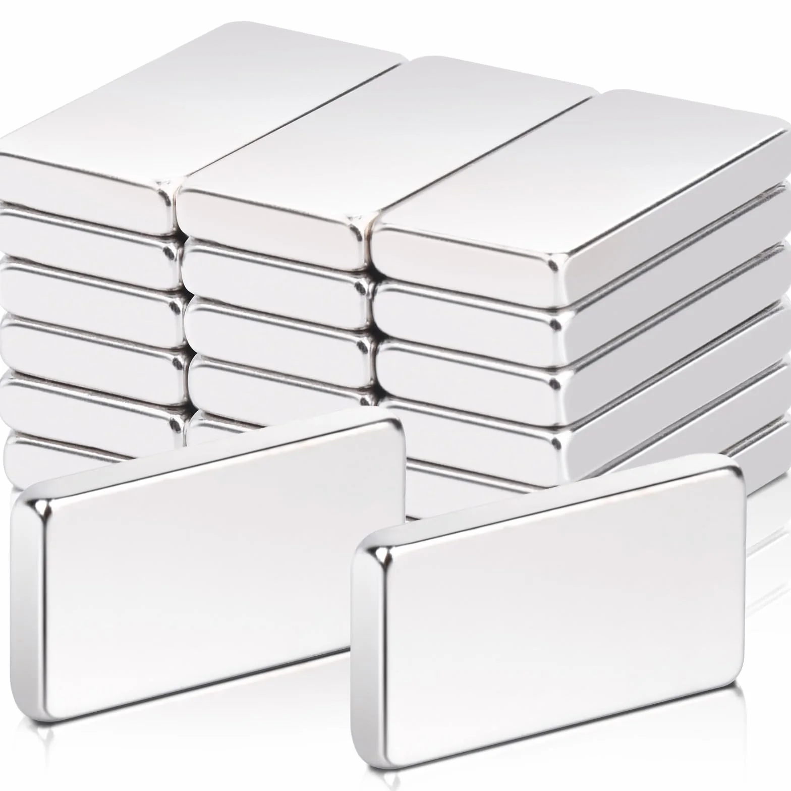 magnesy neodymowe, ekstra mocne, 20 x 10 x 3 mm, małe prostokątne, mini magnesy na tablicę korkową, tablica suchościeralną, rzemiosło, zdjęcia, 20 sztuk