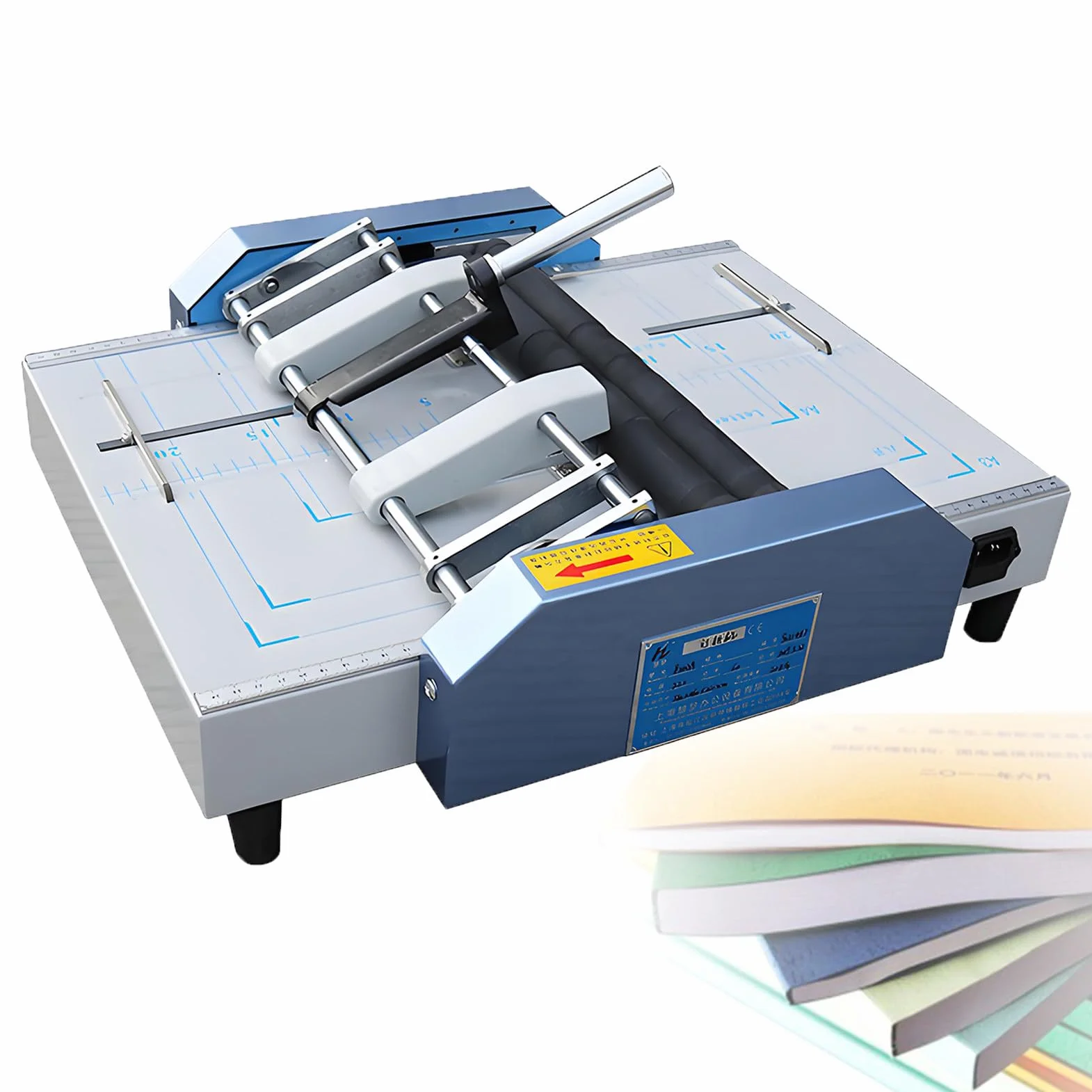 Składarko-Bindarka do Papieru Automatyczna Broszurownica A3 Max 12,4 * 17,3 Cala Zszywacz do Broszur Urządzenia do Zszywania Broszur dla Drukarni i Szkół Blue