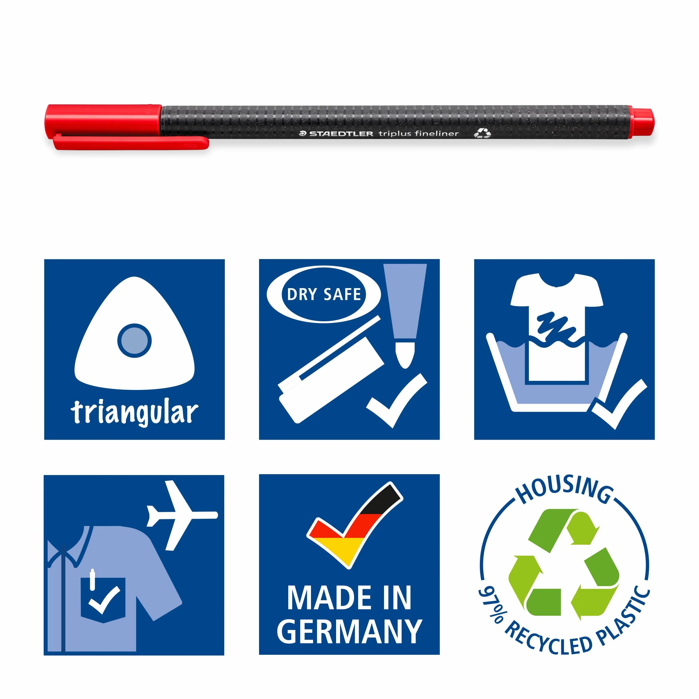 STAEDTLER 334 C60 Triplus Fineliner Superfine Pen, szerokość linii 0,3 mm - różne kolory (60 sztuk)