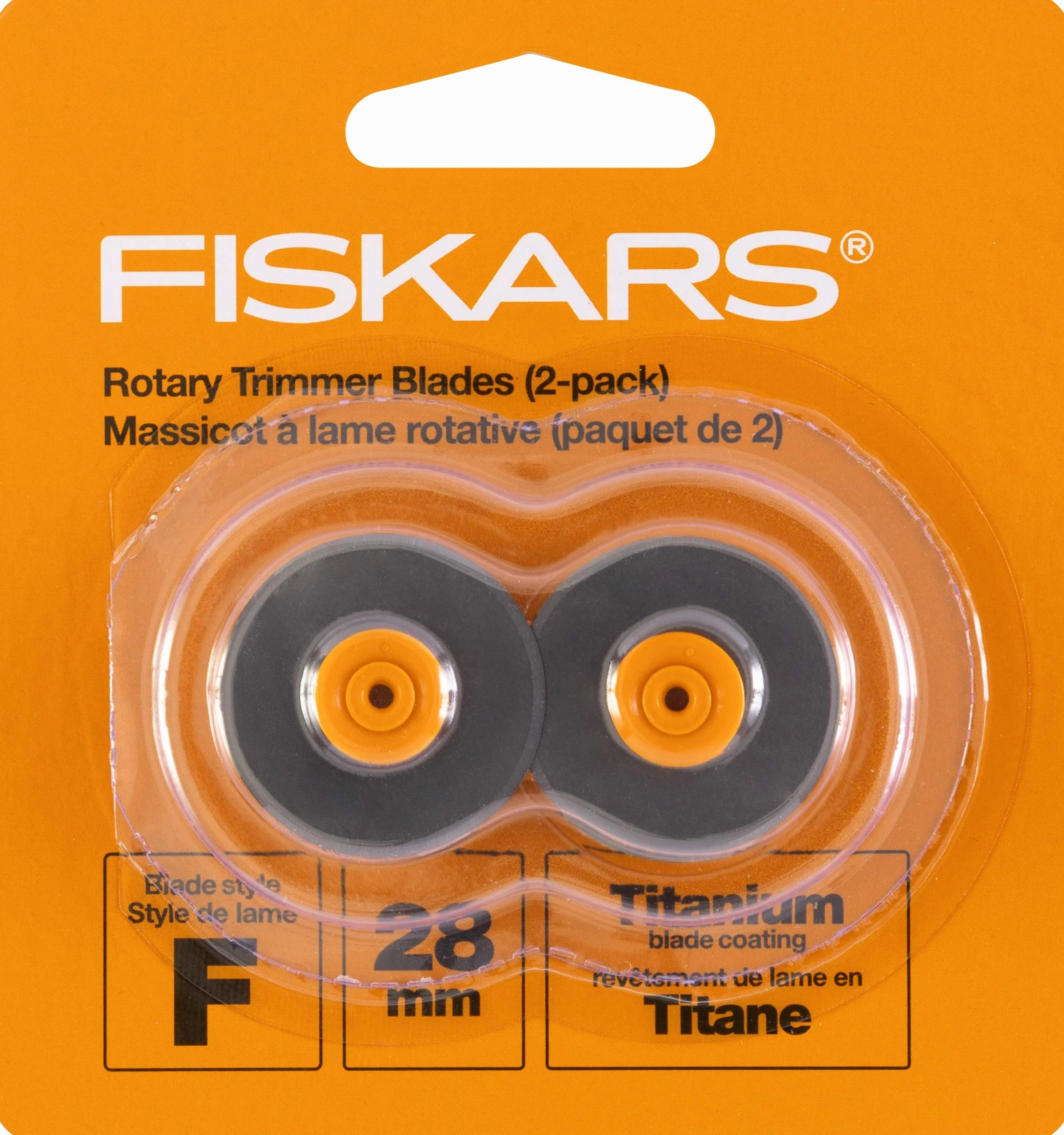 Fiskars tytanowe obrotowe ostrza zastępcze 28 mm 2 sztuki