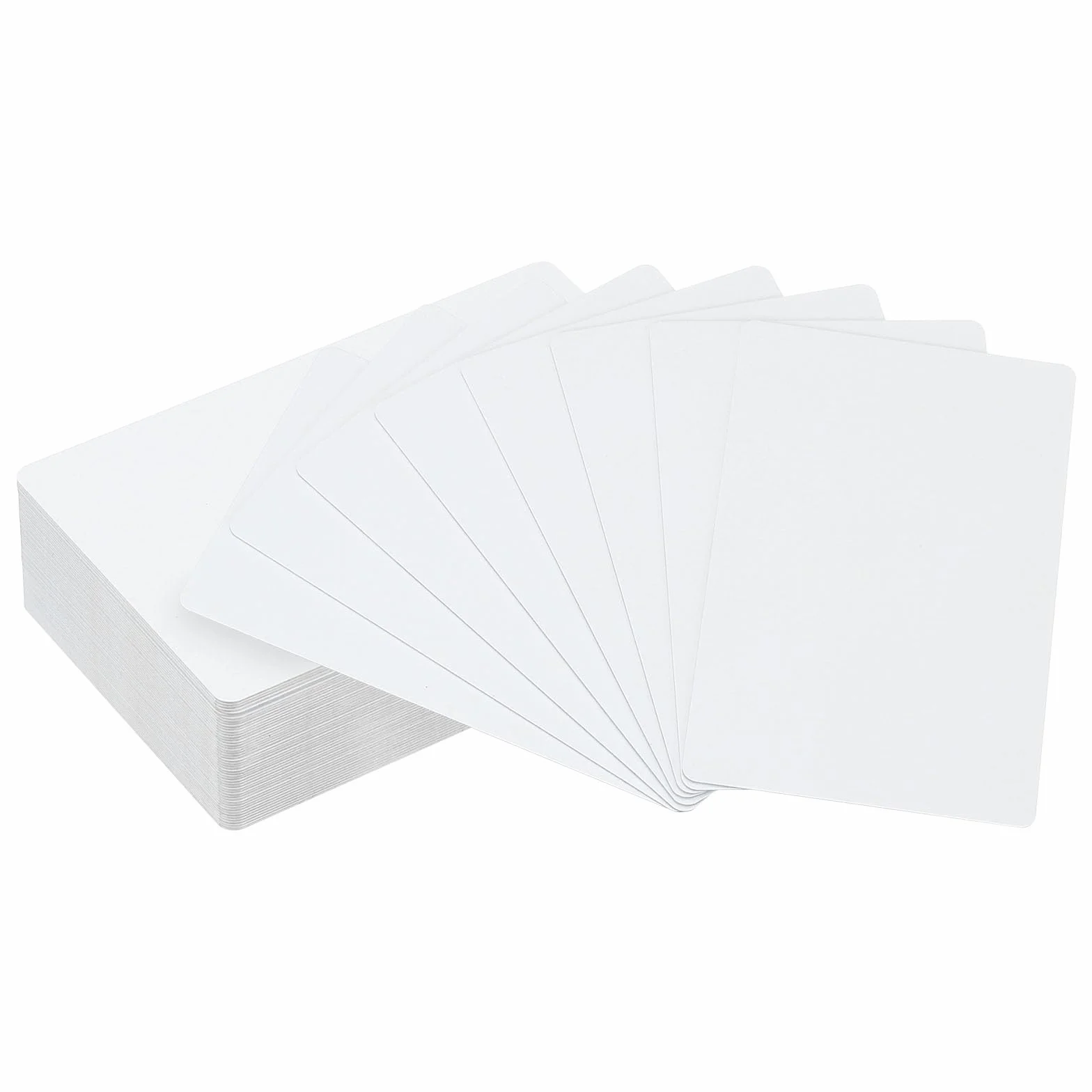 PATIKIL 50 sztuk metalowych wizytówek sublimacyjnych, 0,45 mm grubości, 3,4 x 2,1 cala, aluminiowa kartka z imieniem do samodzielnego nadruku, biała