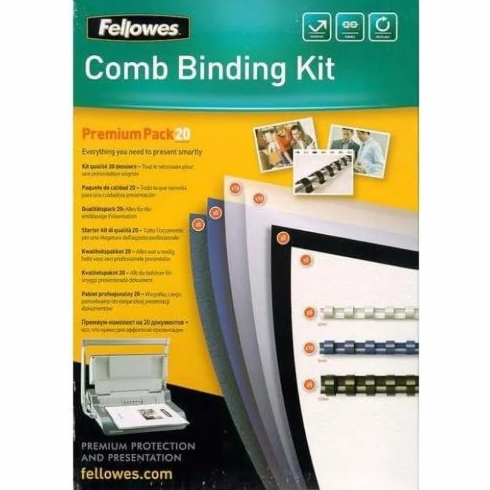 Fellowes Bindowanie plastikowe - Premium Kit na 20 dokumentów