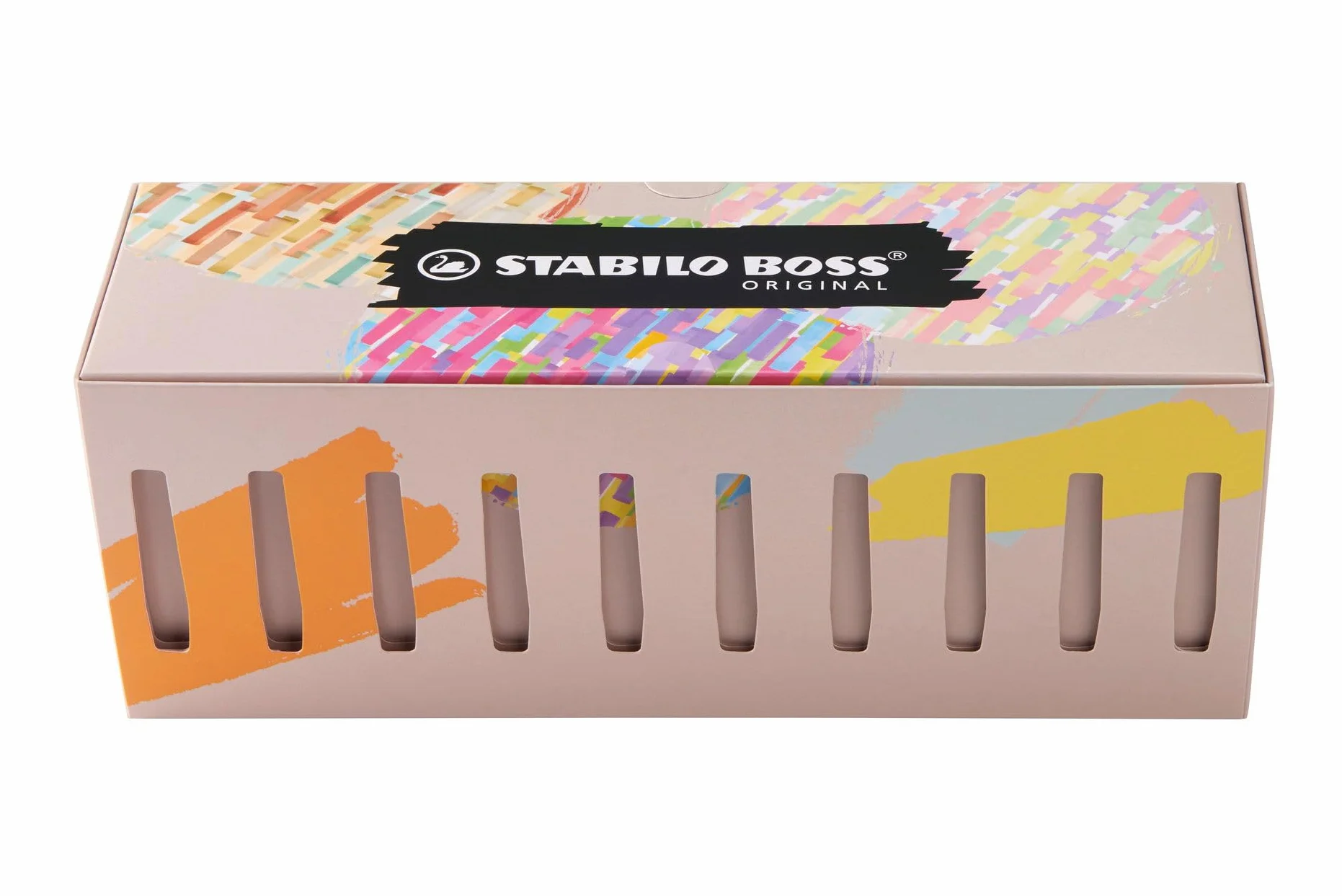 STABILO BOSS ORIGINAL zakreślacz zestaw 30 sztuk, 9 neonowych, 14 pastelowych, 6 naturalnych kolorów i 1 czarny marker
