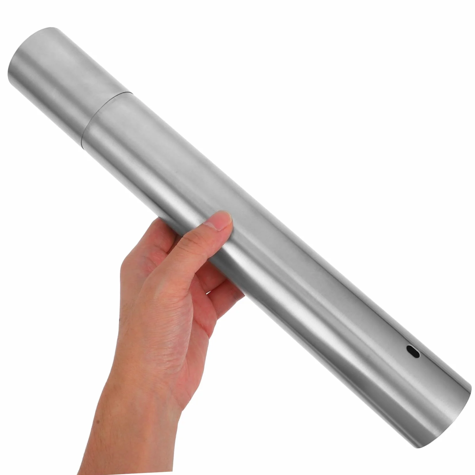 Stainless Steel Fireproof Document Holder Tube Portable Certificate Storage for Important Papers