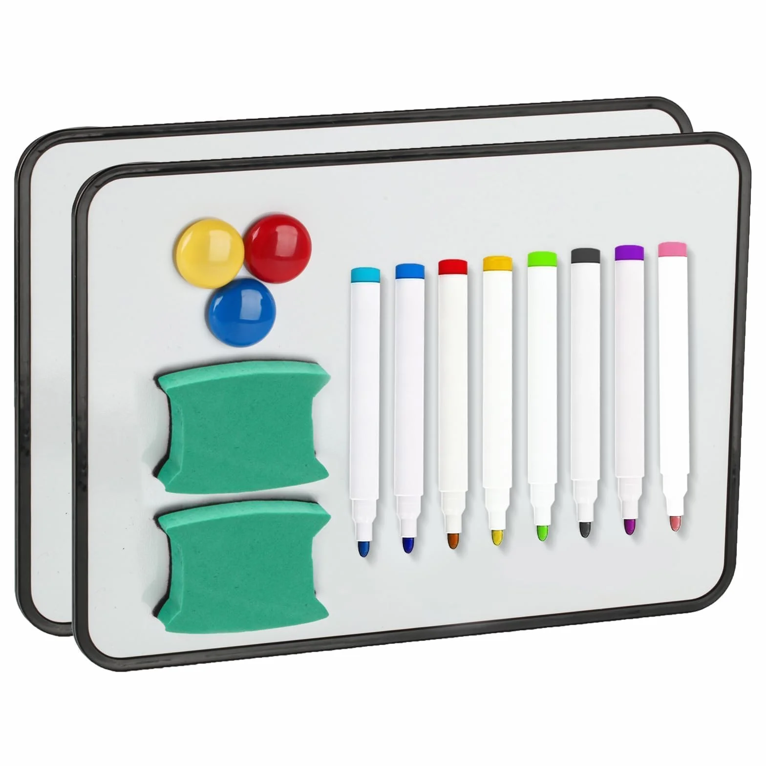Magnetyczna tablica biała dwustronna A4 30x21 cm suchościeralna