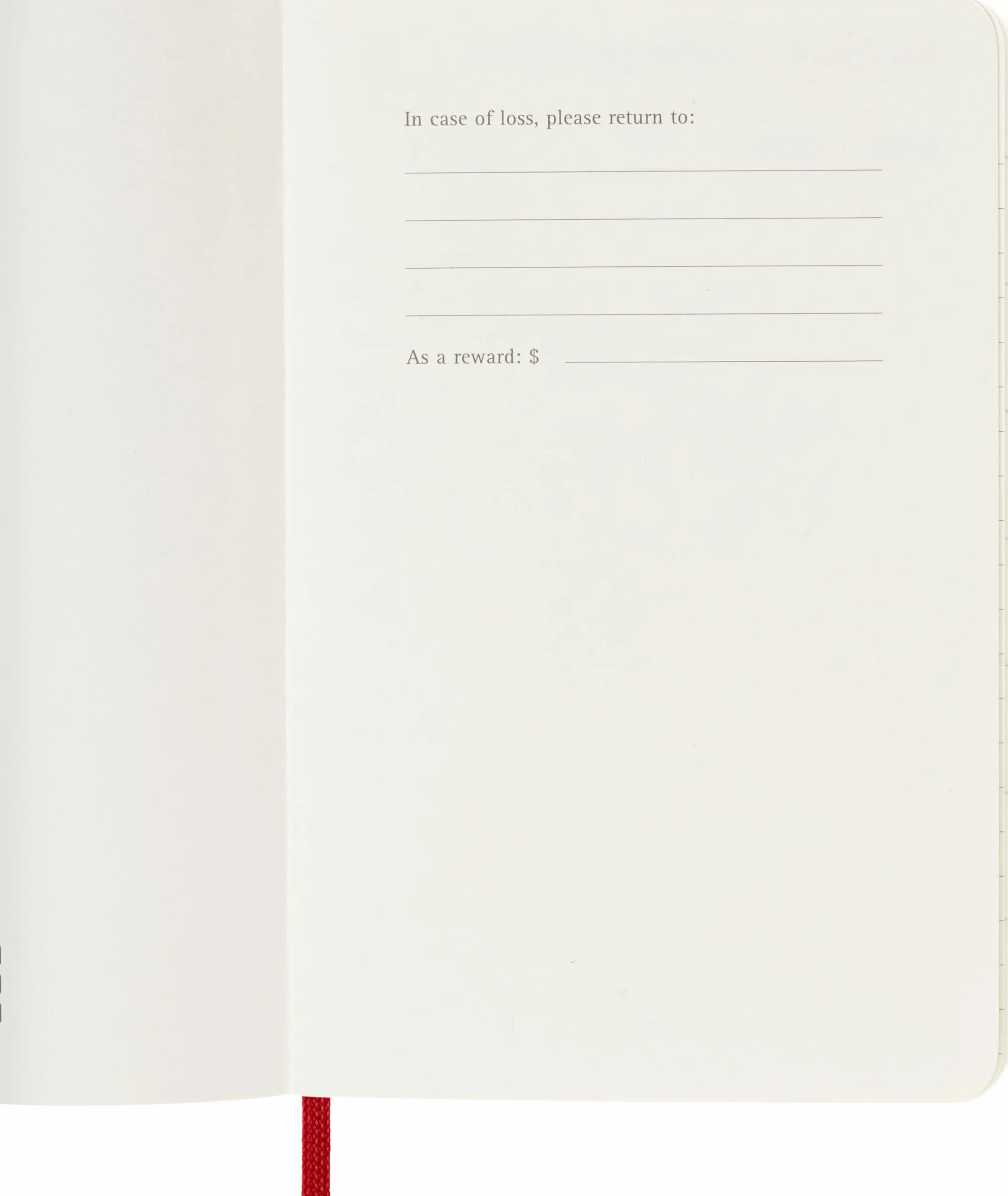 Moleskine 12 Monate Wochen Notizkalender 2026, Pocket/A6, 1 Wo = 1 Seite, rechts linierte Seite, Weicher Einband, Scharlachrot