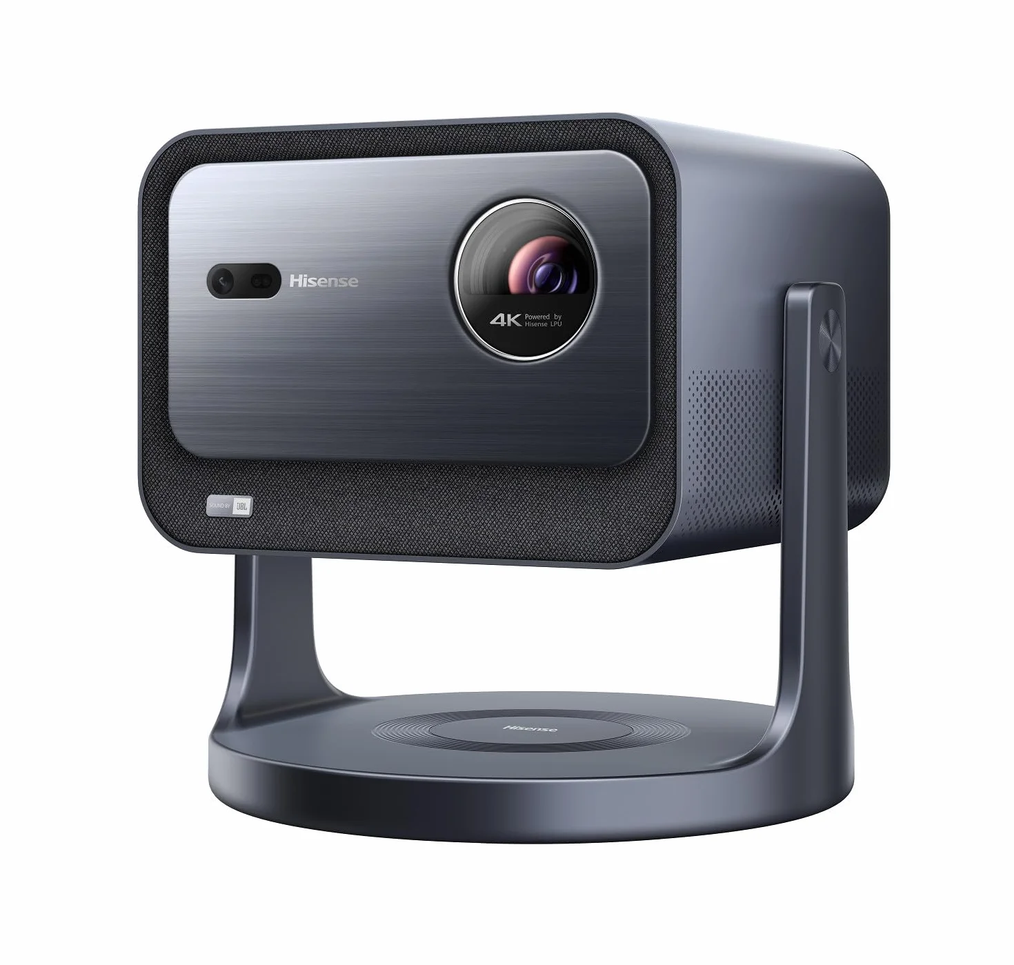 Hisense C2 Smart Mini projektor 4K UHD RGB Laser (65-300 cali), Dolby Vision, HDR, JBL Speaker, 2000 ANSI lumenów, tryb gry, obrotowa podstawa