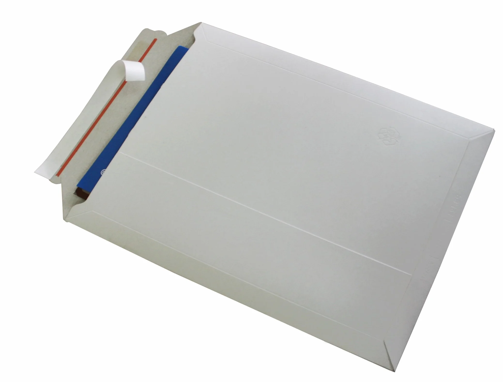 Versandtaschen weiß Vollpappe Karton DIN A4 - flach: 315x240mm / aufgestellt 280x190x50mm ( PS.103) (100)