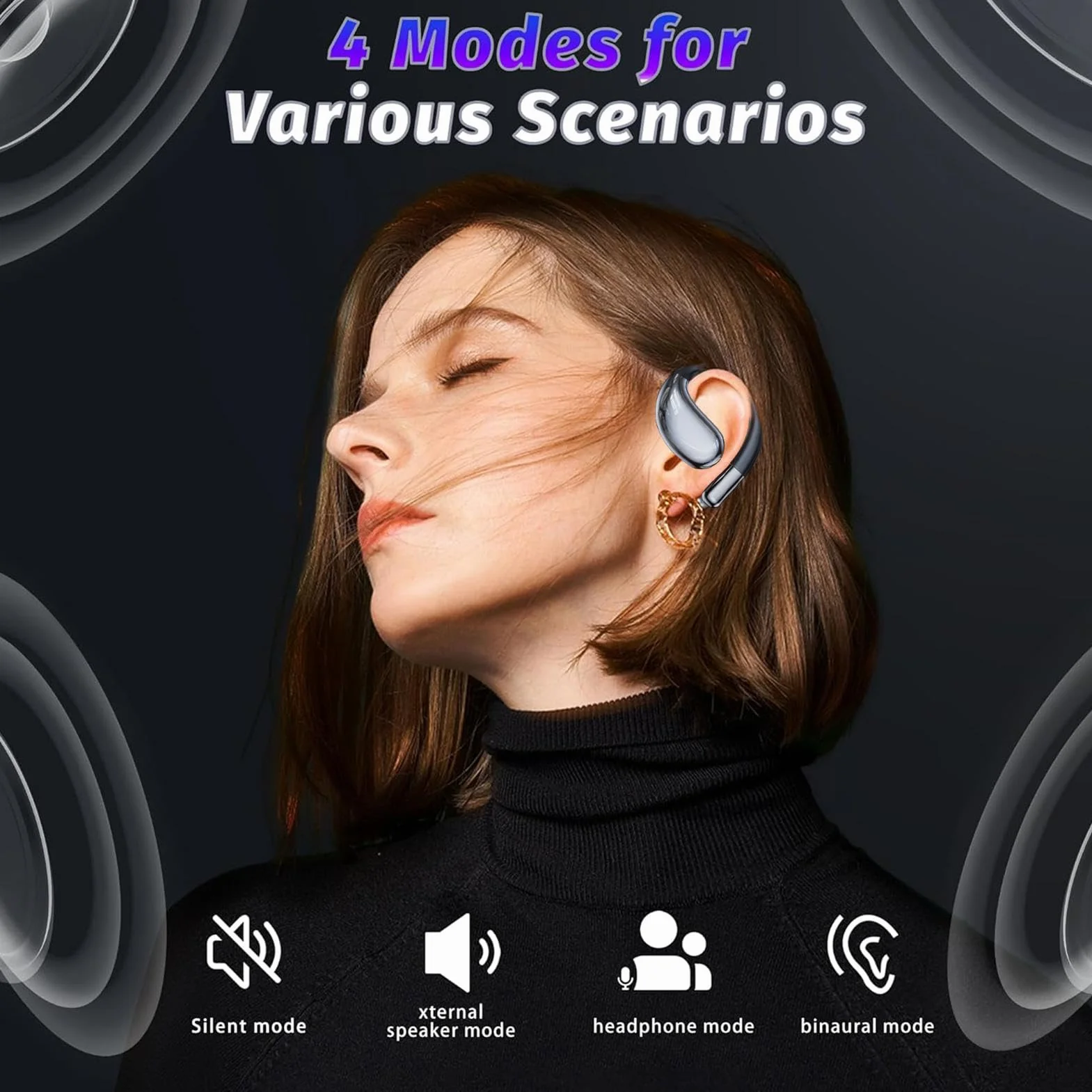 Travel Translator Earbuds | Ai Translator Earbuds | Translation Earbuds | Hifi Sound Earbuds | Smart Earbuds | Ai Translator Earbuds Real-time 60h Long Life And Hifi Sound For Travel Learning