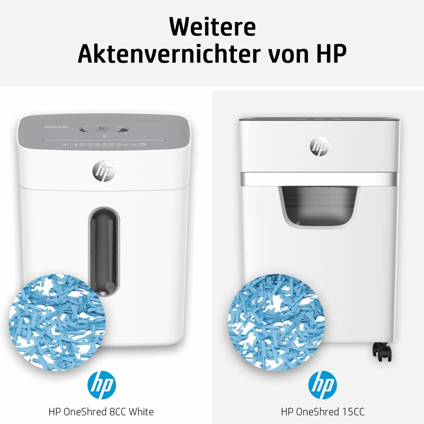 HP OneShred 8CC Black niszczarka dokumentów, poziom bezpieczeństwa P-4, Cross Cut, 8 arkuszy, 2826, czarny/srebrny, cięcie cząstek
