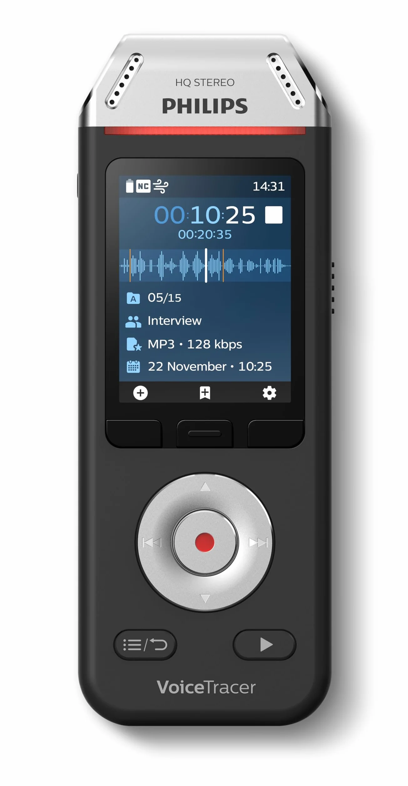 Philips Dvt2111 Dyktafon Cyfrowy, Czarny, 8 GB