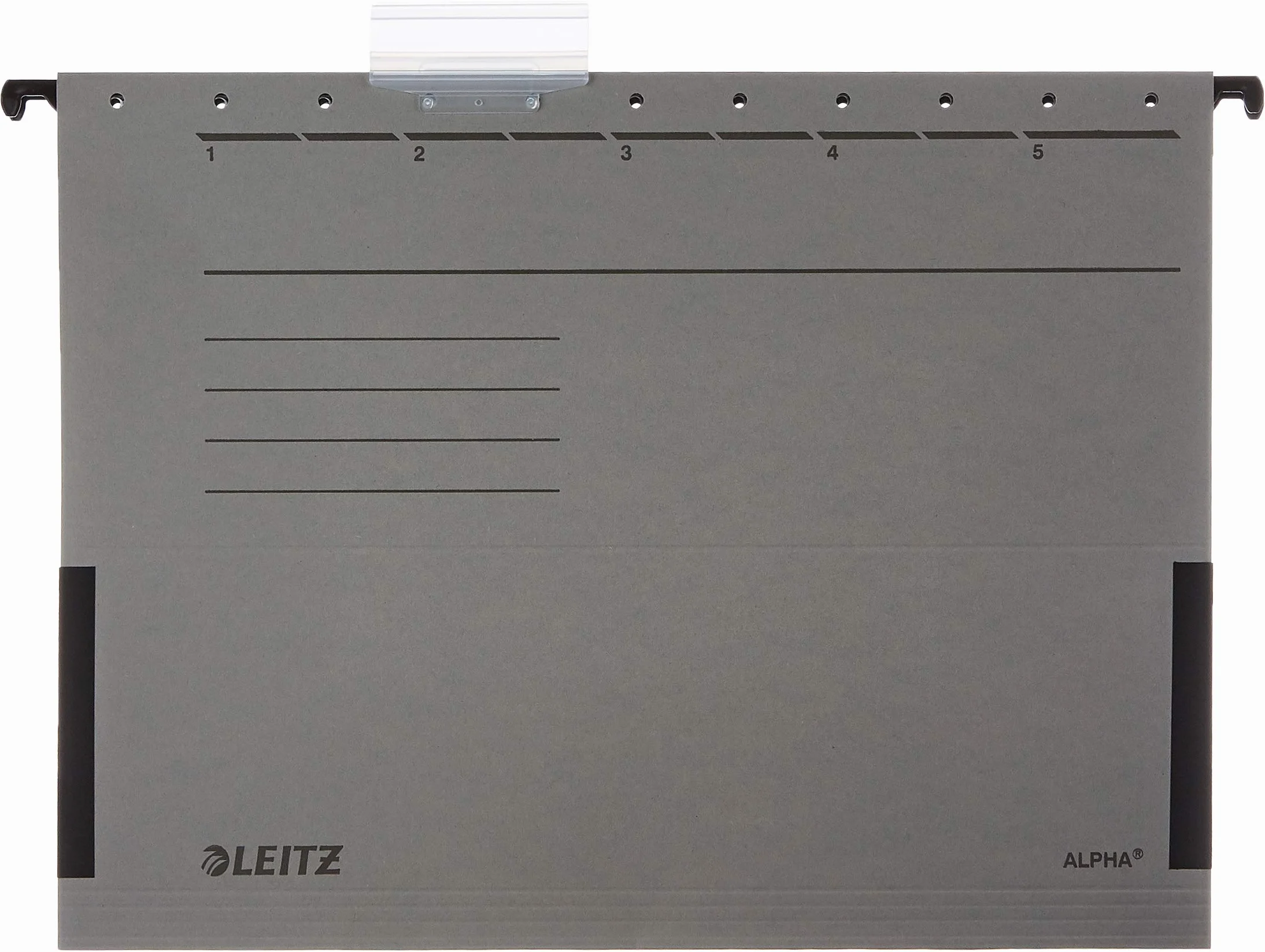 Leitz Alpha teczki do zawieszenia 5 szt. z kolorowymi hakami bocznymi