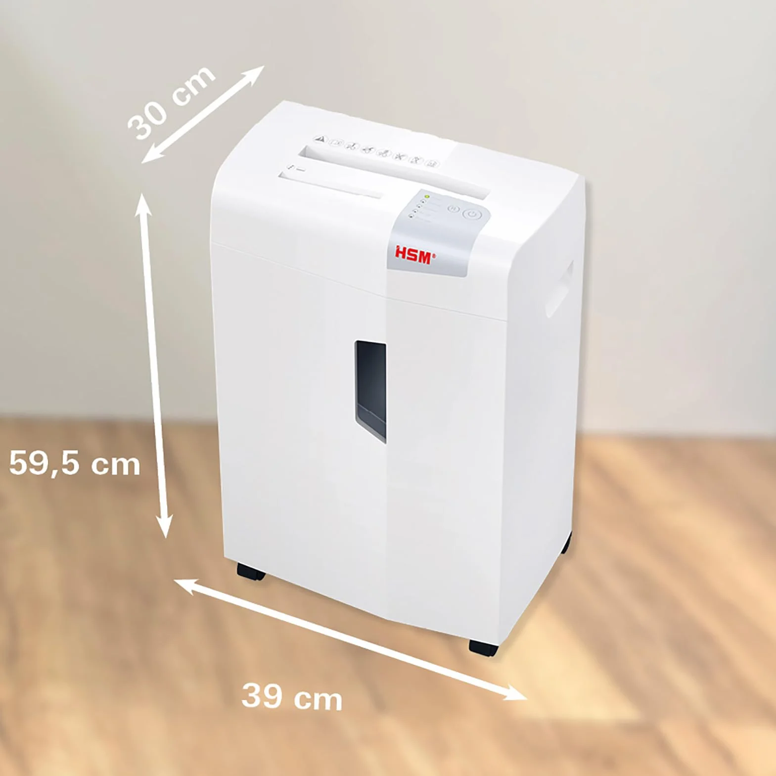 HSM, 1057121, shredstar AA8X13 niszczarka dokumentów, poziom bezpieczeństwa P-4, 13 arkuszy (cięcie cząstek) z niszczarką CD, 4 x 37 mm