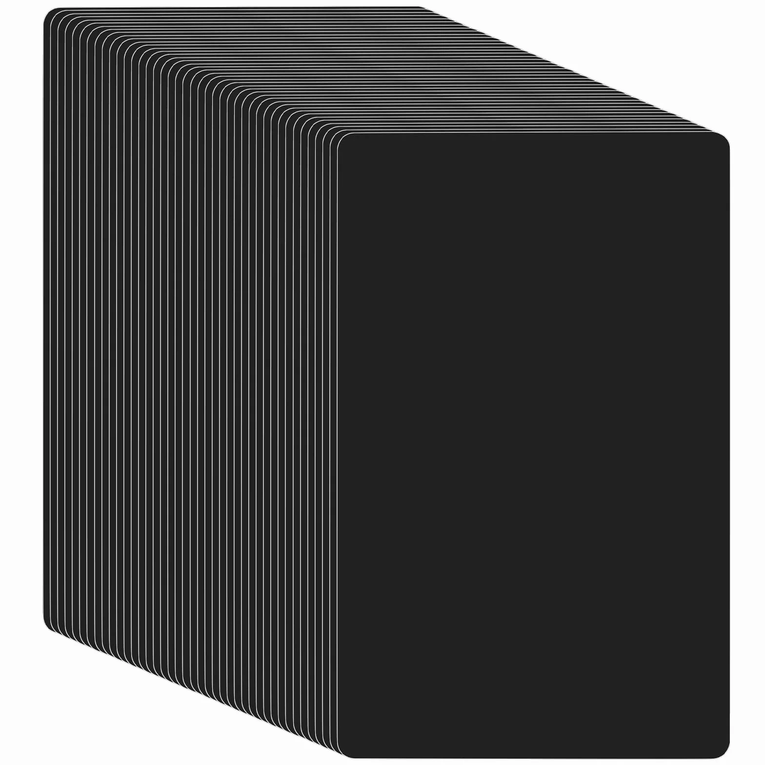 KEILEOHO 150 sztuk aluminiowych wizytówek, puste czarne, 86 x 54 x 0,21 mm, metalowe wizytówki, puste wizytówki do biura, DIY, karty podarunkowe, oznaczenie laserowe